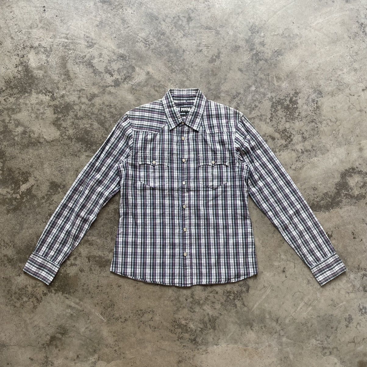 Japanese Brand × PPFM × Vintage 🔥🔥🇯🇵PPFM Anarchy Manchester Checkerd Western Buttons Shirts Size US M / EU 48-50 / 2 - 1 Thumbnail
