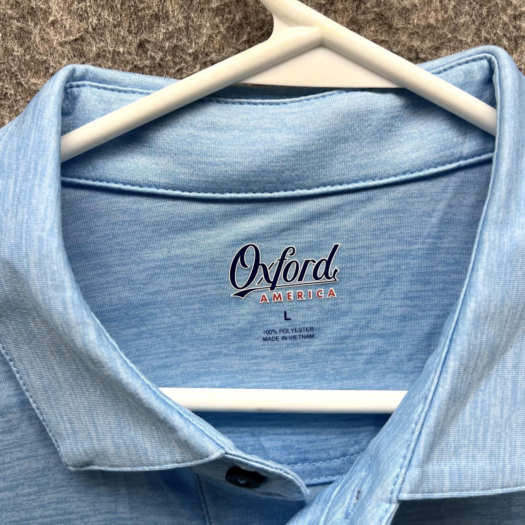 Vintage VINTAGE Oxford America Polo Shirt Mens L Blue Solid Quail Ridge Logo Golf Casual Size US L / EU 52-54 / 3 - 2 Thumbnail