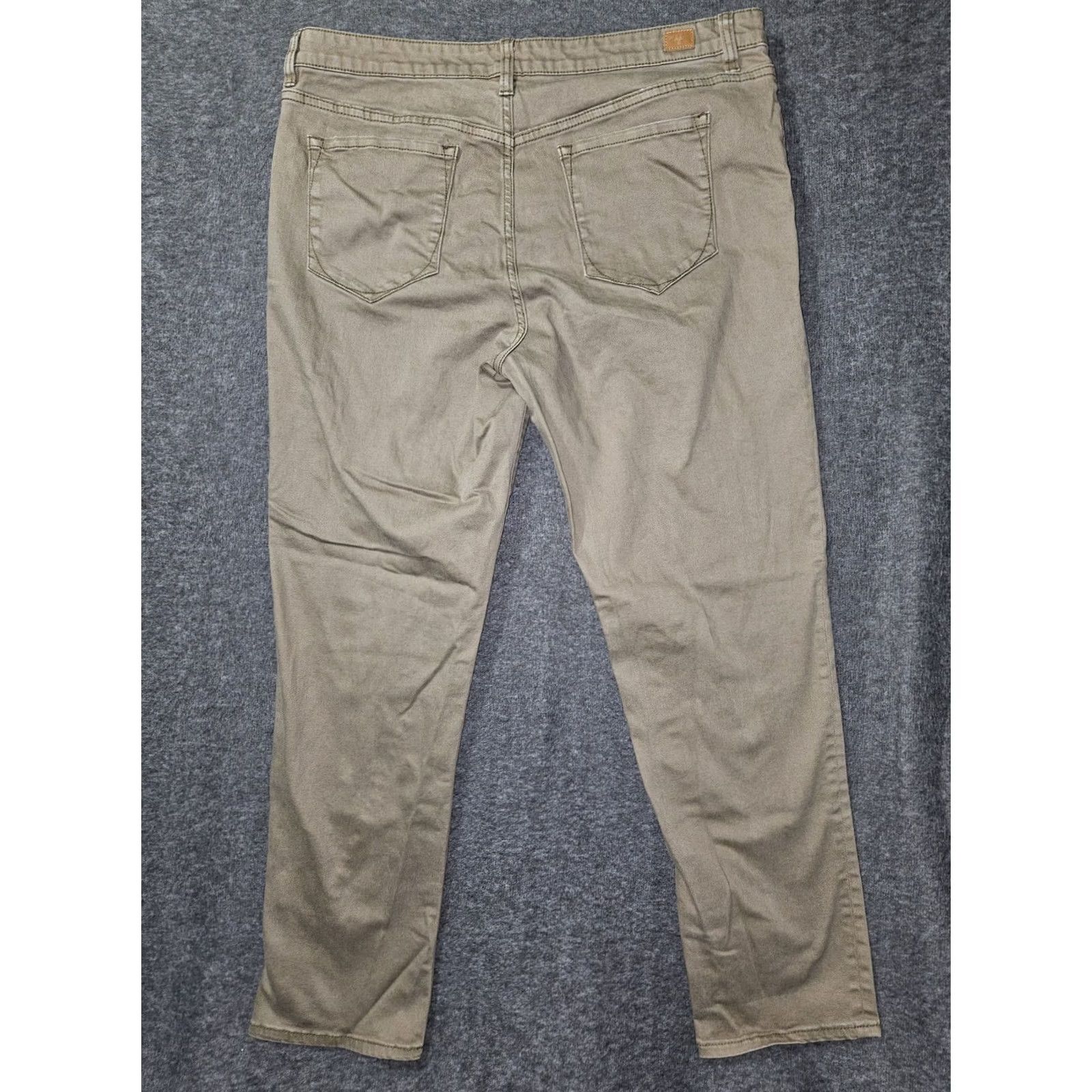 Vintage L.L. Bean Signature Jeans Women's 14 Beige Straight Leg Denim Embroidered Logo City 29in Inseam Mens Women Girls Size 36" / US 14 / IT 50 - 7 Thumbnail
