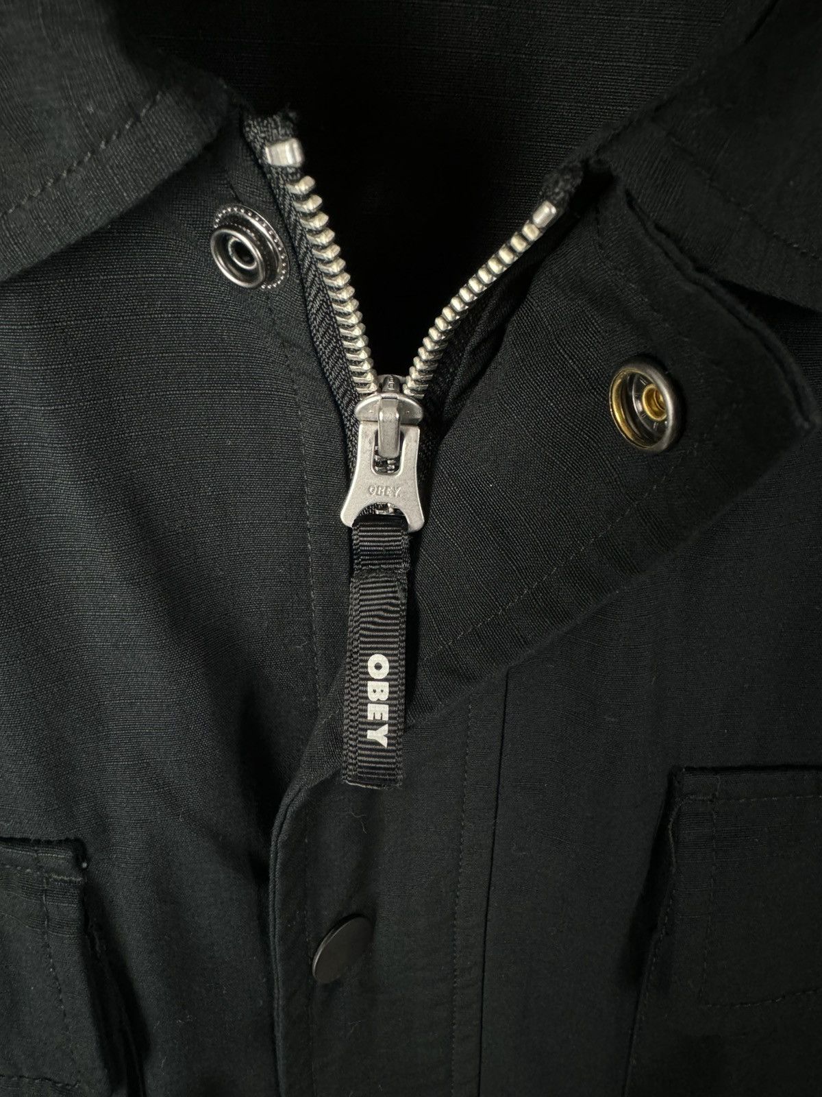 Obey Obey Propaganda Multi Pocket Black Disclose Work Jacket Size US XL / EU 56 / 4 - 5 Thumbnail