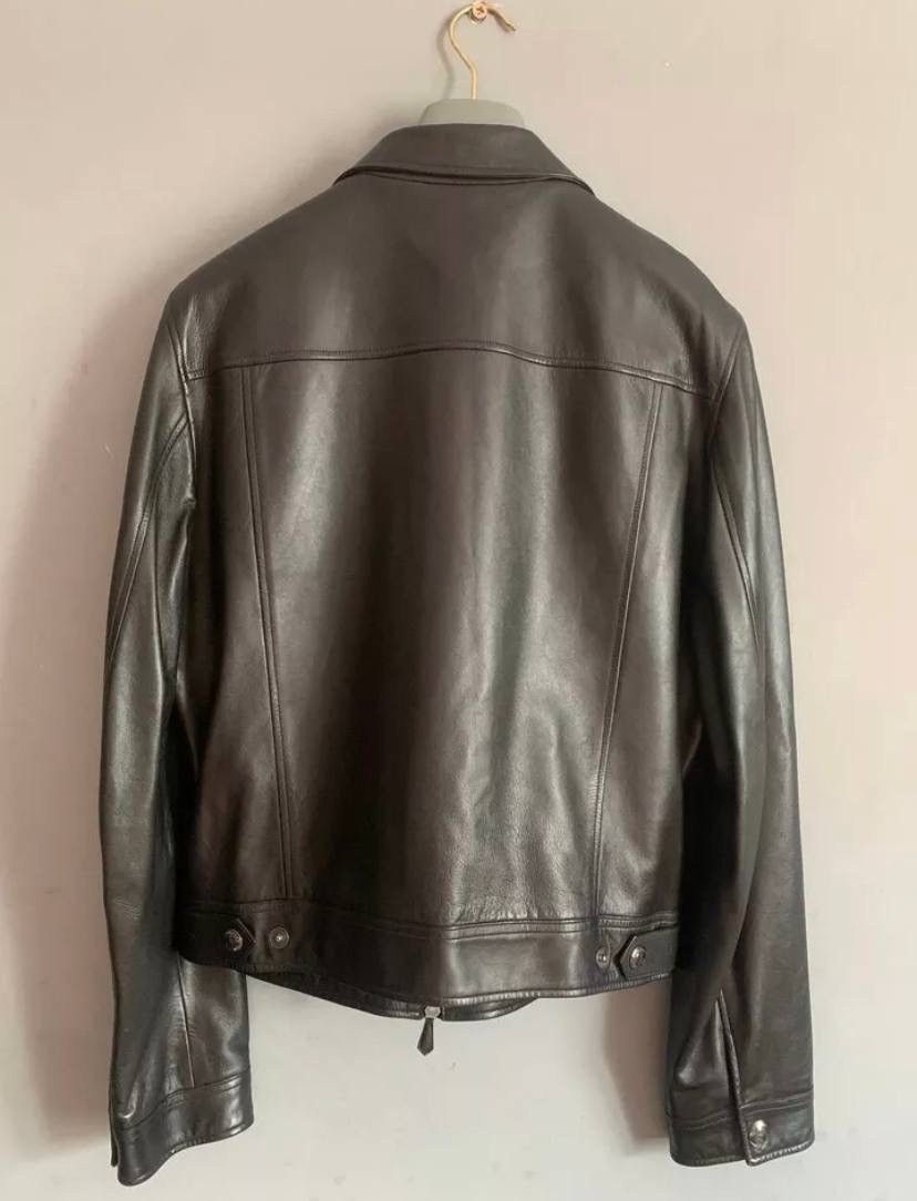 Tom Ford Tom Ford Jacket Leather Motorcycle Black Zip Size:48 IT Size US M / EU 48-50 / 2 - 2 Thumbnail