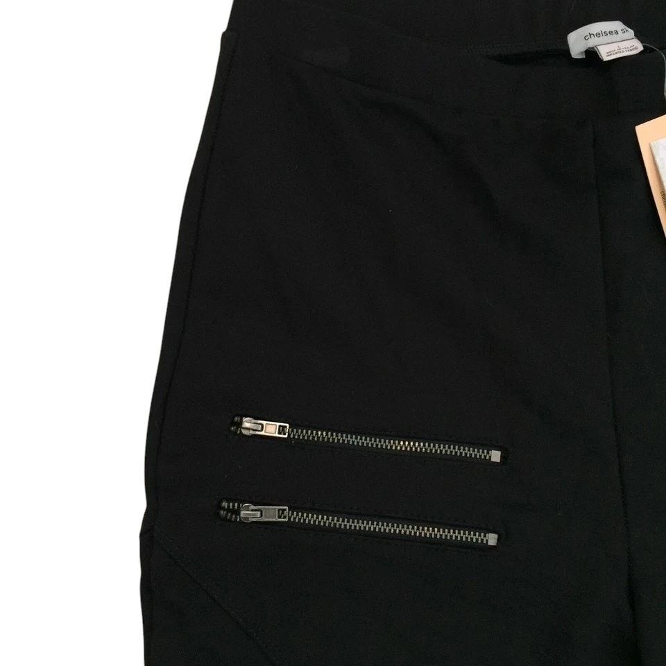 Other NWT Chelsea Sky Moto Leggings Pants XS Pull-On Zip Detail Size 26" / US 2 / IT 38 - 5 Thumbnail