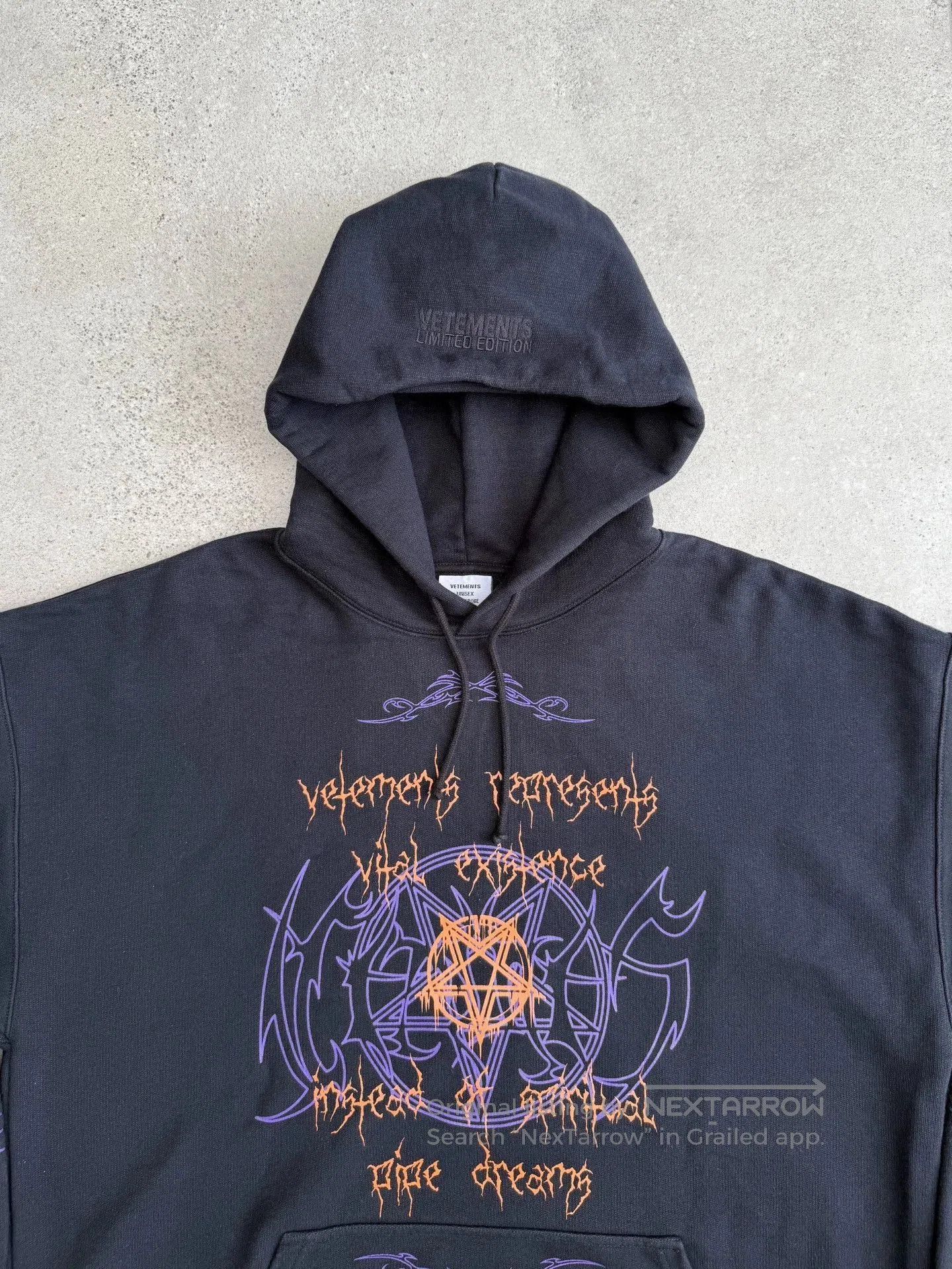 Vetements Black Graphic Artwork Hoodie. Size US S / EU 44-46 / 1 - 2 Thumbnail