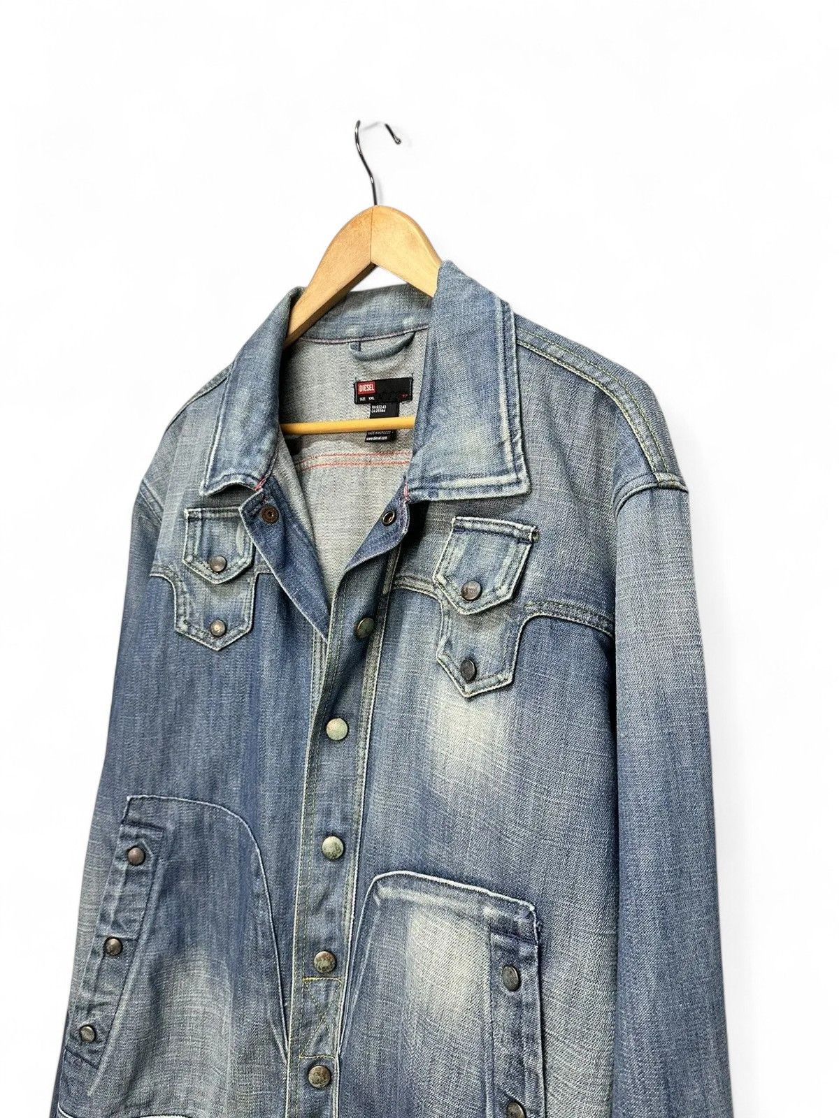 14th Addiction Diesel Denim Oversized Jacket Vintage Y2K Streetwear Style Size US M / EU 48-50 / 2 - 4 Thumbnail
