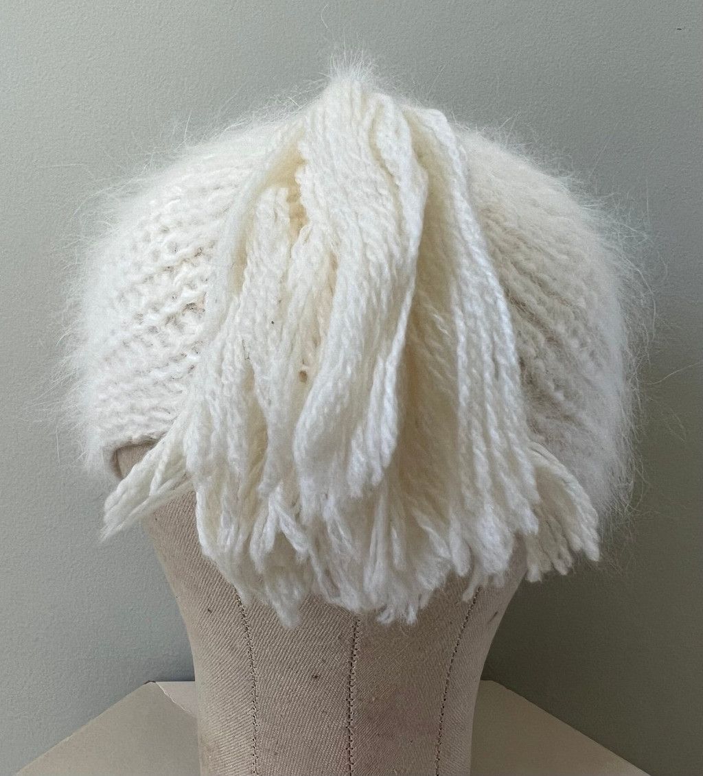 Vintage Handmade Infant Cashmere Crochet Beanie Cap Hat Newborn mint Size ONE SIZE - 6 Thumbnail