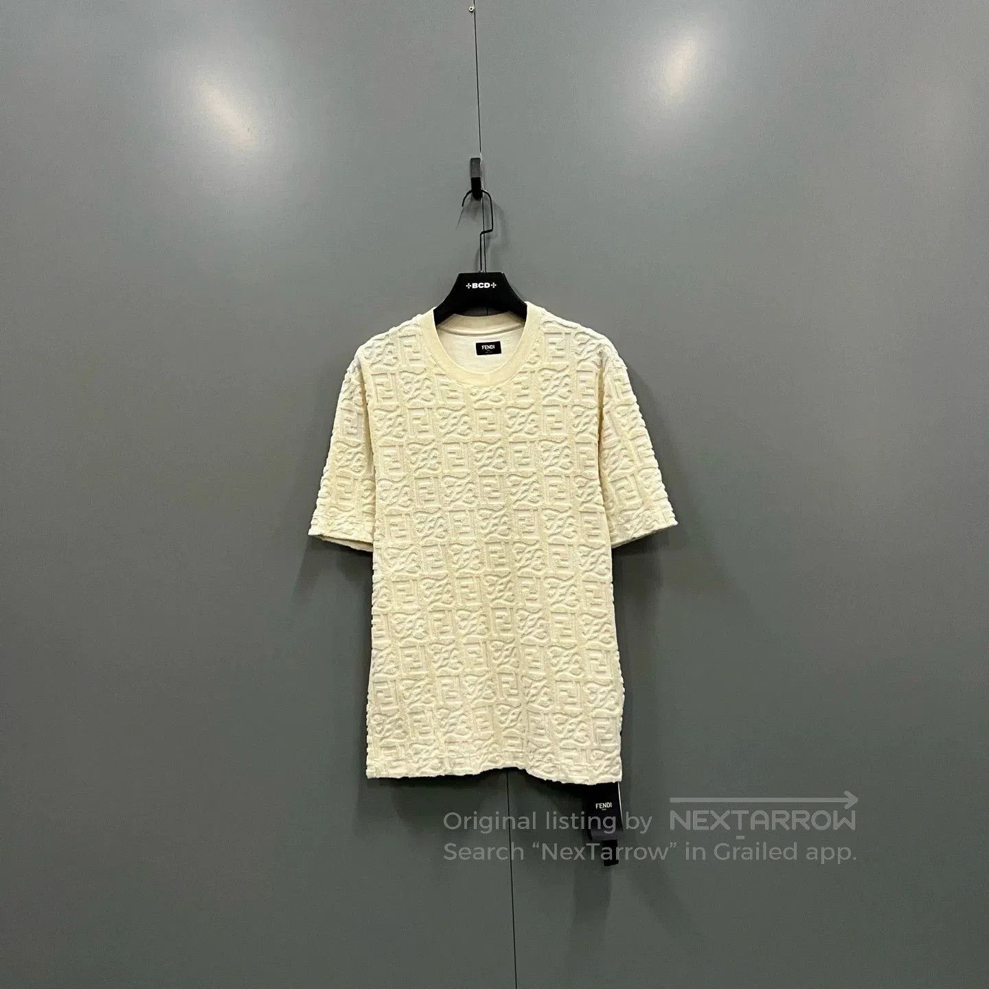 Fendi FENDI Beige Embossed FF Terry Short Sleeve. Size US S / EU 44-46 / 1 - 1 Thumbnail