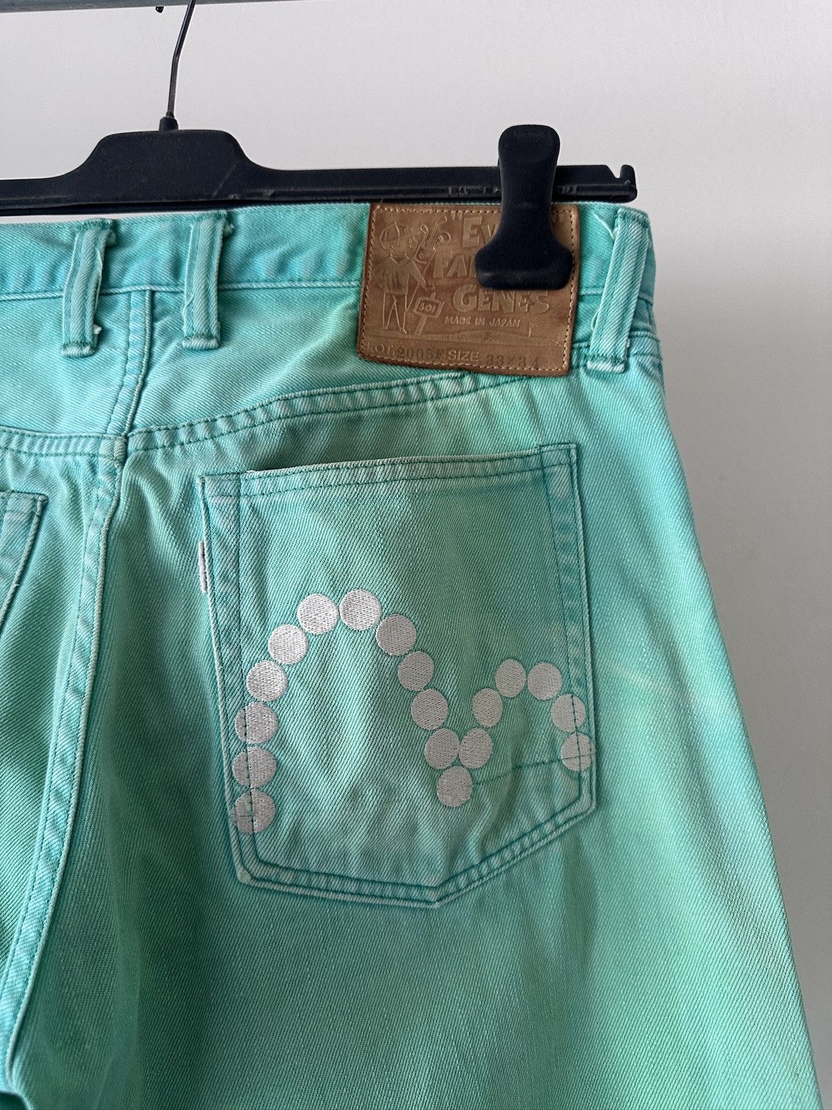 Evisu 2000s Evisu Fairway genes Lime Green Jeans Size US 32 / EU 48 - 8 Thumbnail