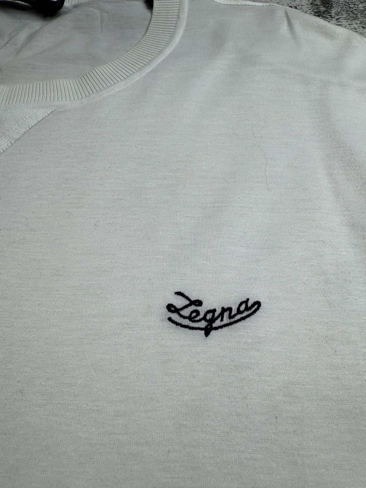 Ermenegildo Zegna Ermenegildo Zegna Size 52 Large Luxury White Mini Logo Men’s T Shirt Tee Jersey Size US L / EU 52-54 / 3 - 8 Thumbnail