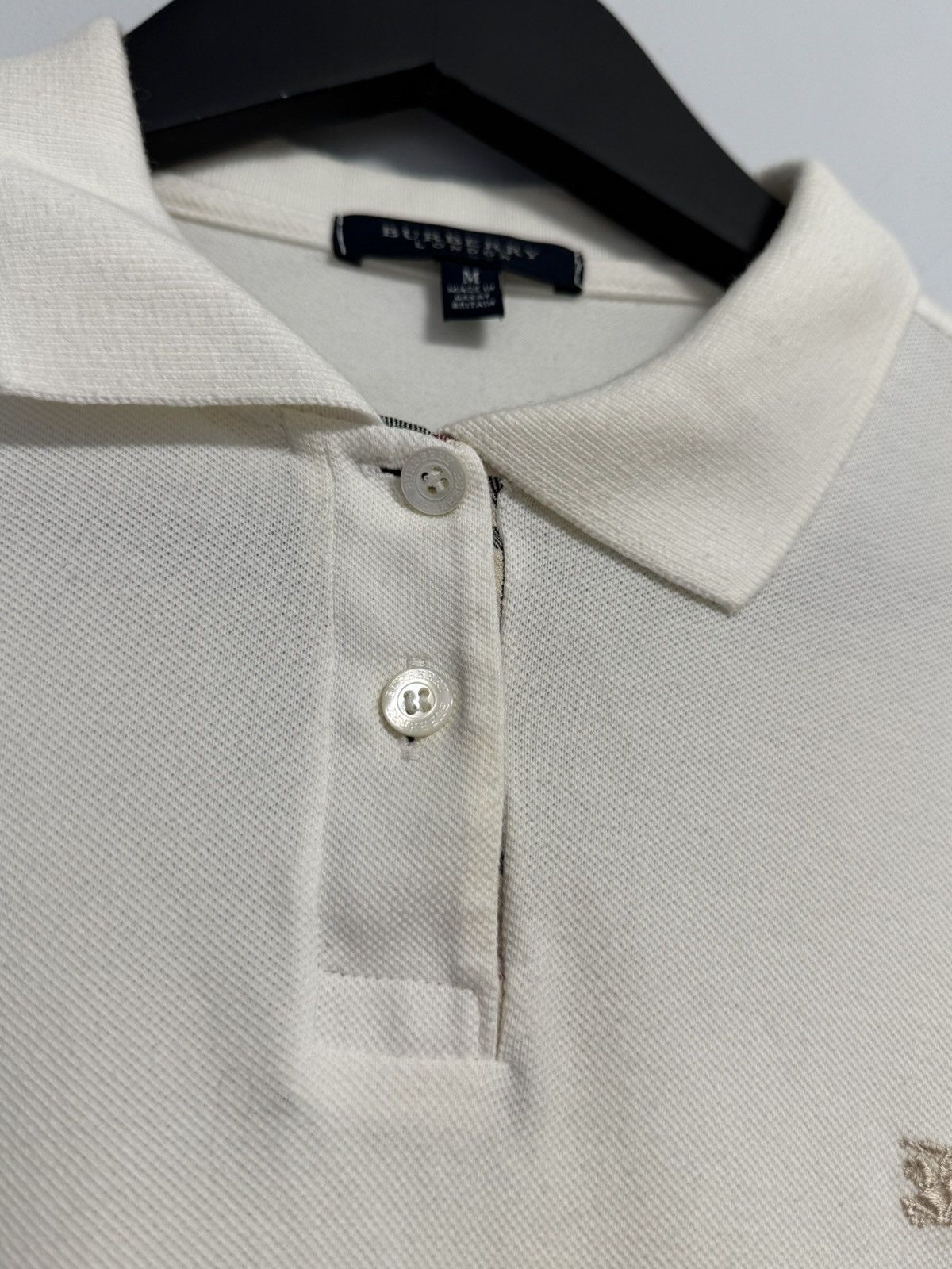 Burberry Burberry Women’s Ivory Polo Shirt Dress – Short Sleeve Size M / US 6-8 / IT 42-44 - 7 Thumbnail