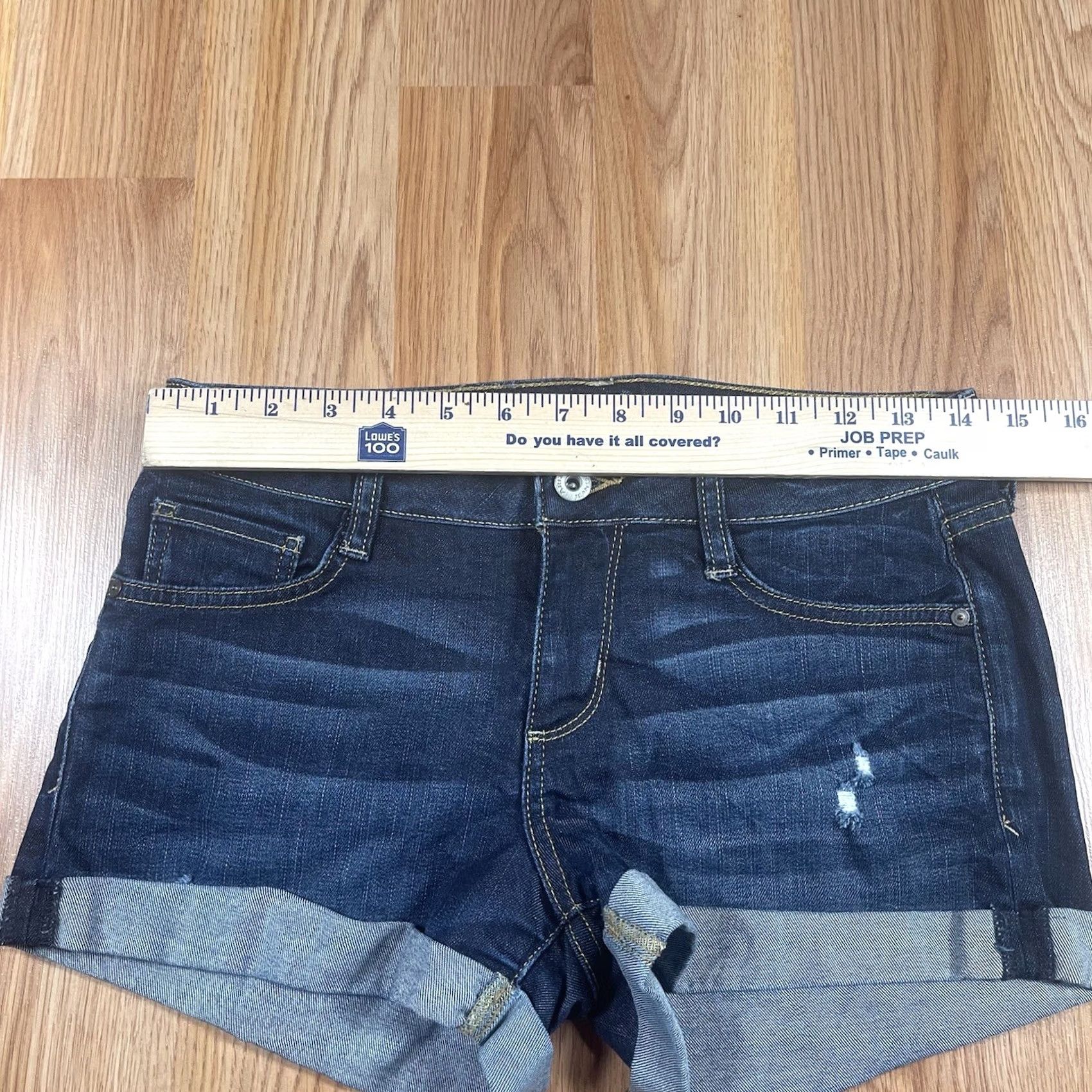 Vintage VINTAGE The Original Arizona Jeans Denim Shorts Womens 5 Stretch Flat Front Blue Jeans Womens Shorts Size 27" / US 4 / IT 40 - 3 Thumbnail