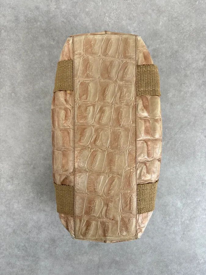 Roberto Cavalli Roberto Cavalli Beige Crocodile Effect Bag Size ONE SIZE - 8 Thumbnail