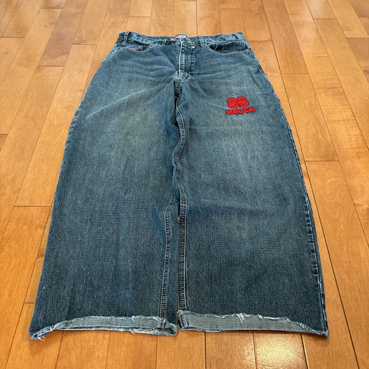 JNCO × Mecca × Vintage Y2K BAGGY MECCA JEANS Size US 34 / EU 50 - 2 Thumbnail
