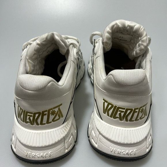 Versace Versace Trigreca Lace-Up Sneakers White Men’s EU 42/US 9 Size US 9 / EU 42 - 4 Thumbnail