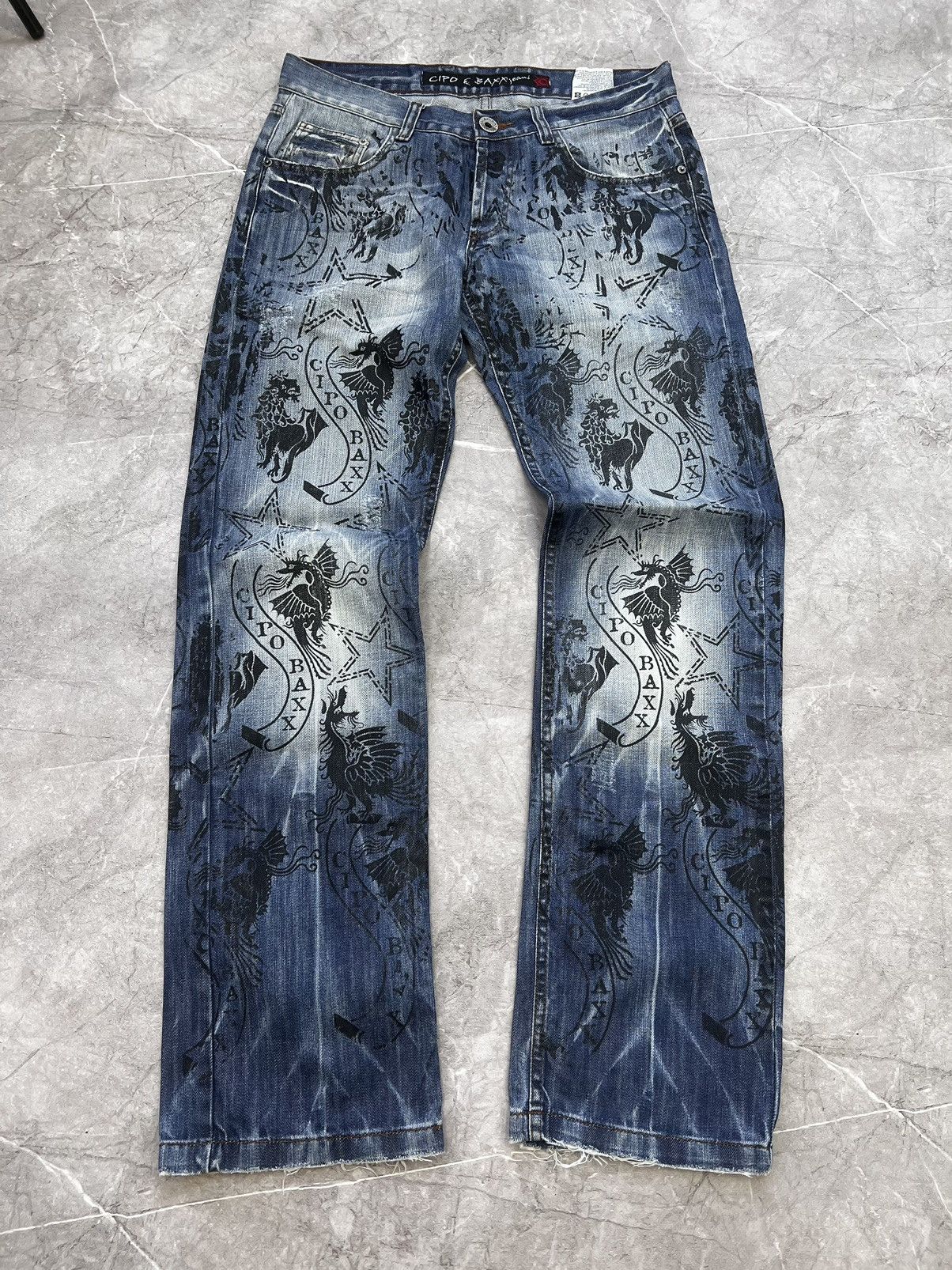 Christian Audigier × Ed Hardy × Vintage Vintage Ed Hardy Christian Audigier Wings Style Pants Size US 32 / EU 48 - 1 Thumbnail