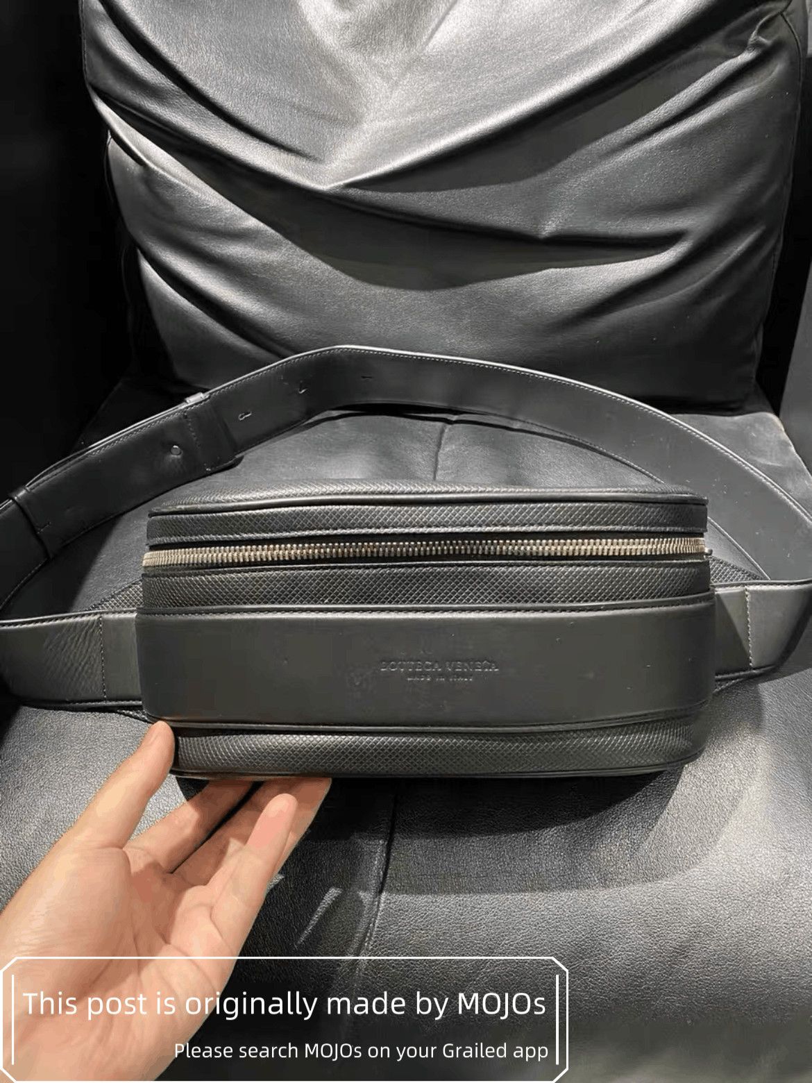 Bottega Veneta Leather Stripe Waist Bag mojos2245