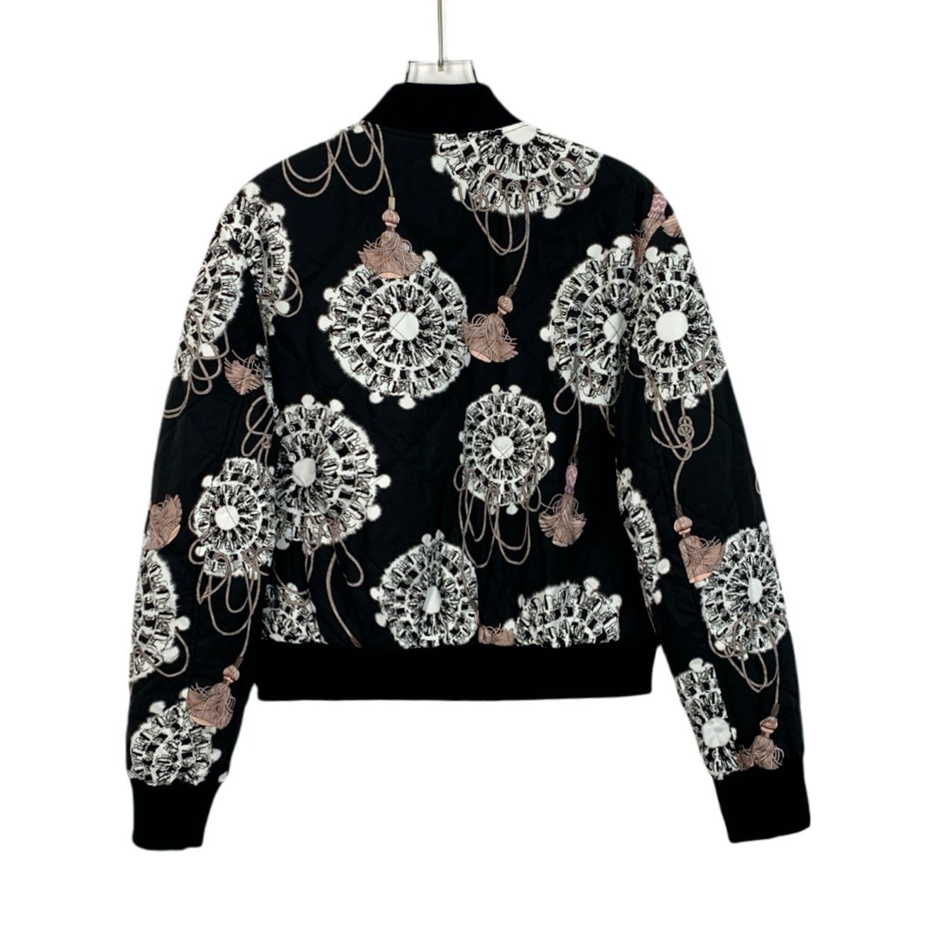 Hermes Reversible Bomber Jacket With Embroidered Floral Pattern & S Size XS / US 0-2 / IT 36-38 - 2 Thumbnail