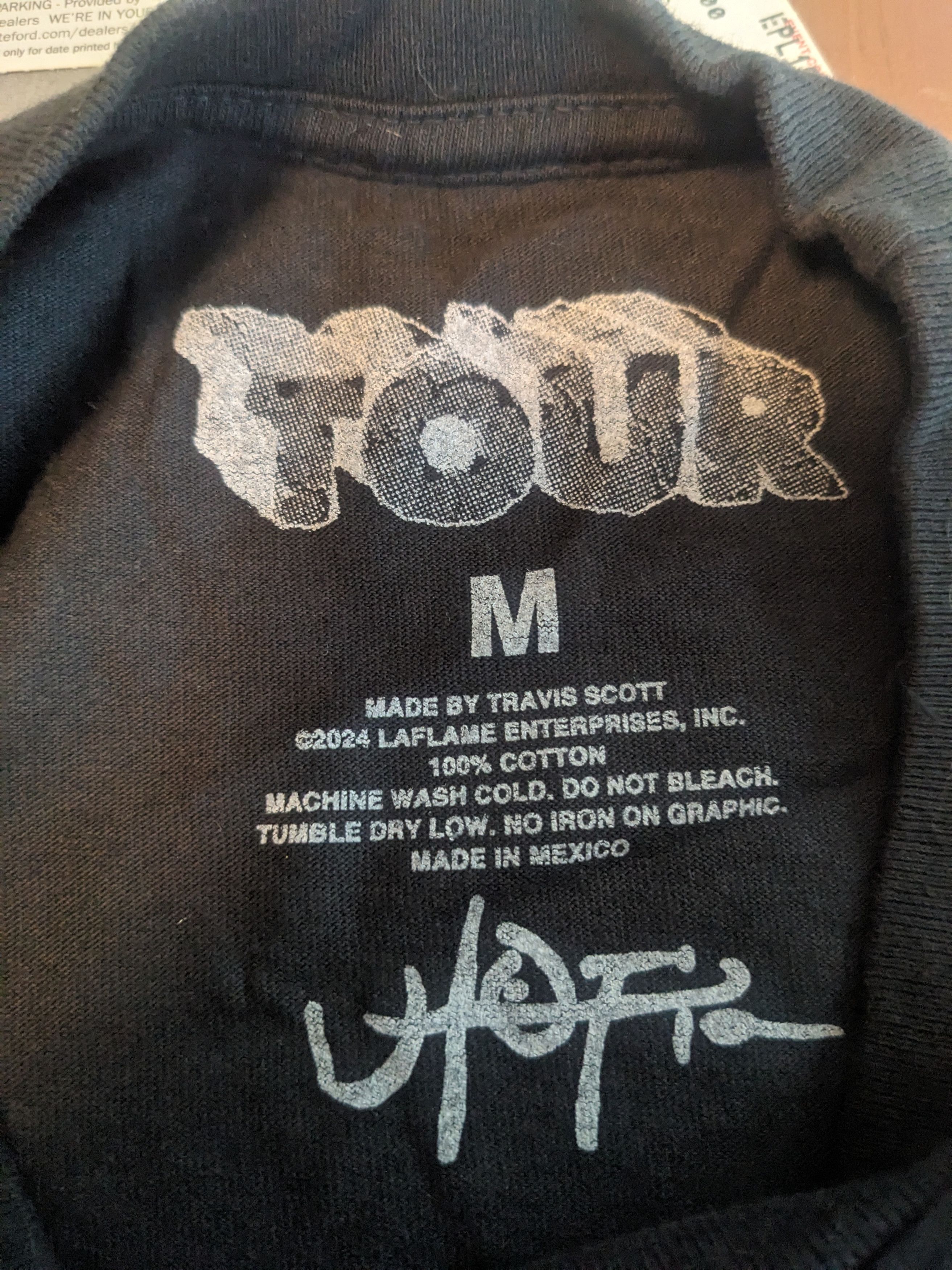 Travis Scott Cactus Jack by Travis Scott Delresto Tee 'Black' Size US M / EU 48-50 / 2 - 5 Thumbnail