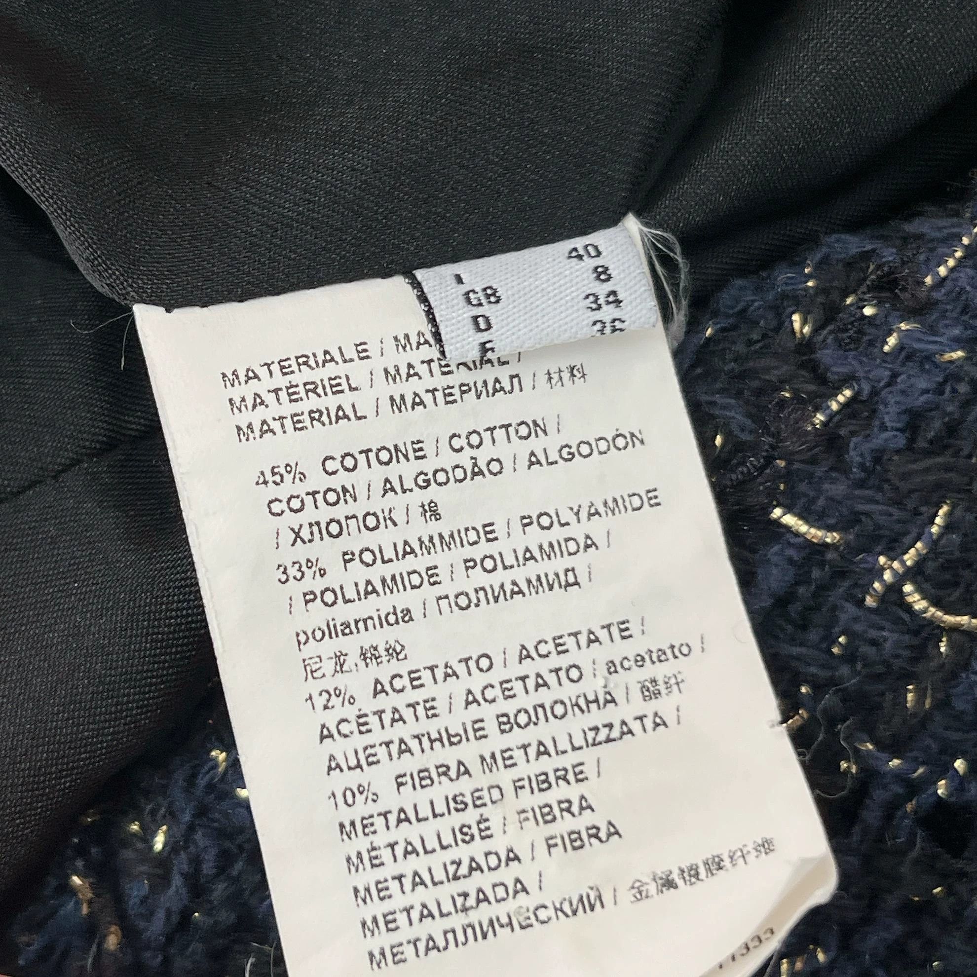 Pinko Pinko Navy Double Breasted Jacket F36 Size XS / US 0-2 / IT 36-38 - 8 Thumbnail