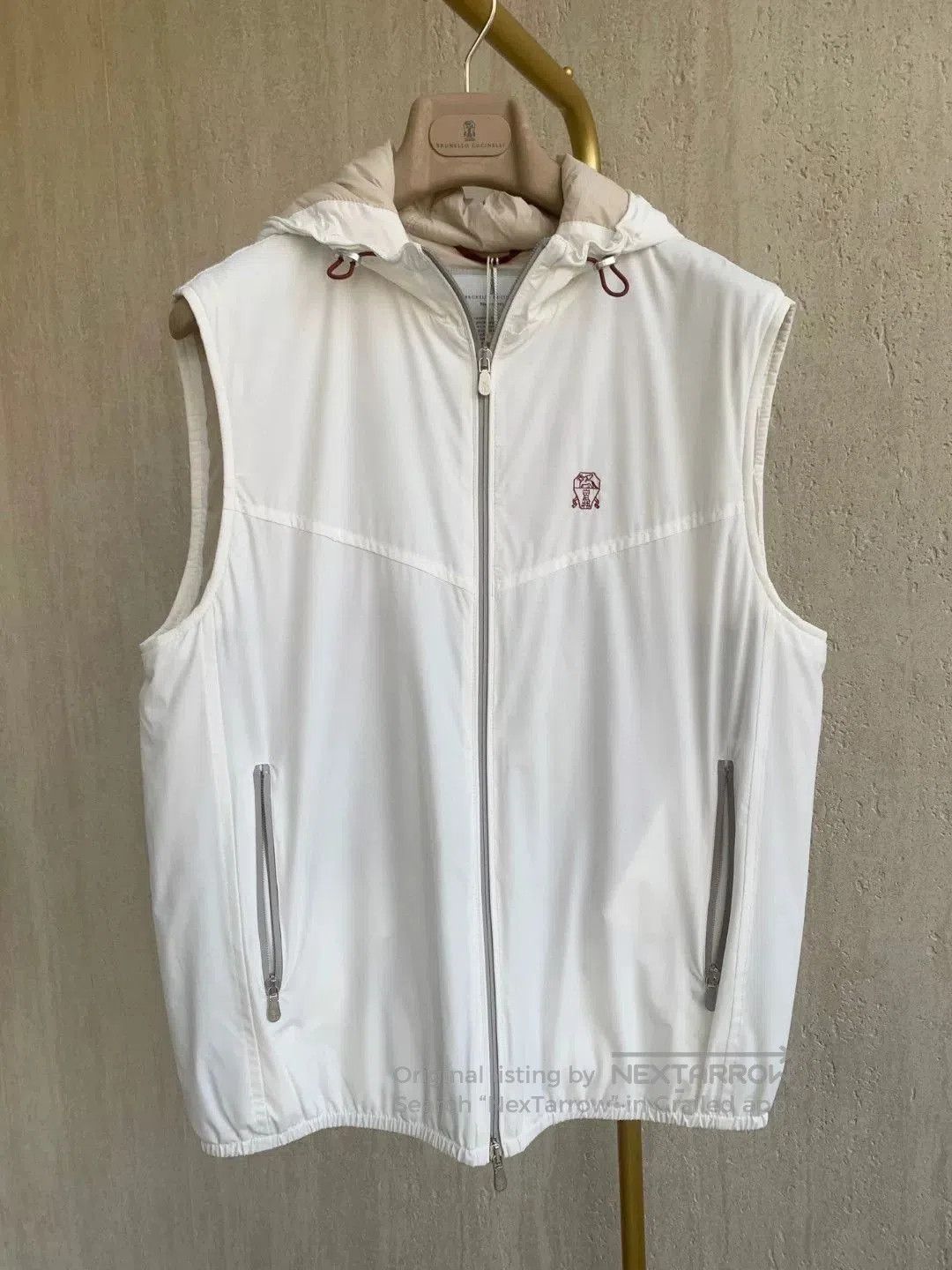 Brunello Cucinelli Brunello Cucinelli White Hooded Vest. Size US M / EU 48-50 / 2 - 1 Thumbnail