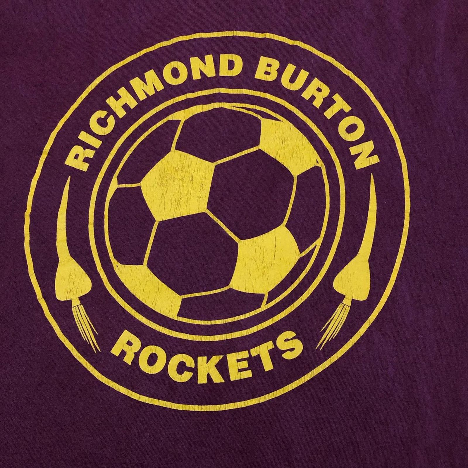 Jerzees Men’s Maroon Richmond Burton Rockets Soccer Graphic Tee Size US M / EU 48-50 / 2 - 3 Thumbnail