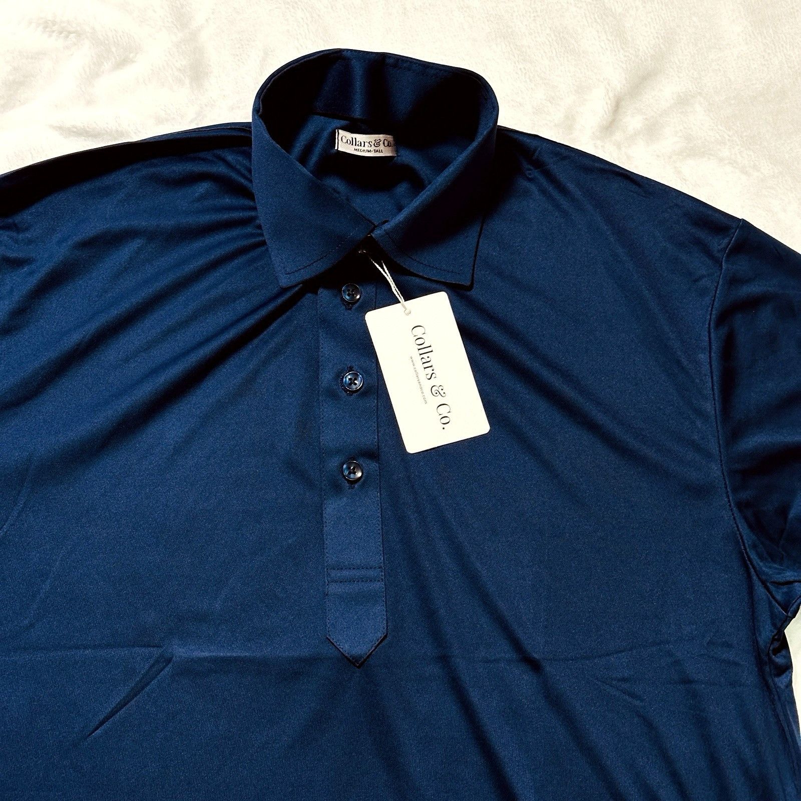 Other Collars & Co. The Original Dress Polo M-Tall Navy Golf Size US M / EU 48-50 / 2 - 5 Thumbnail