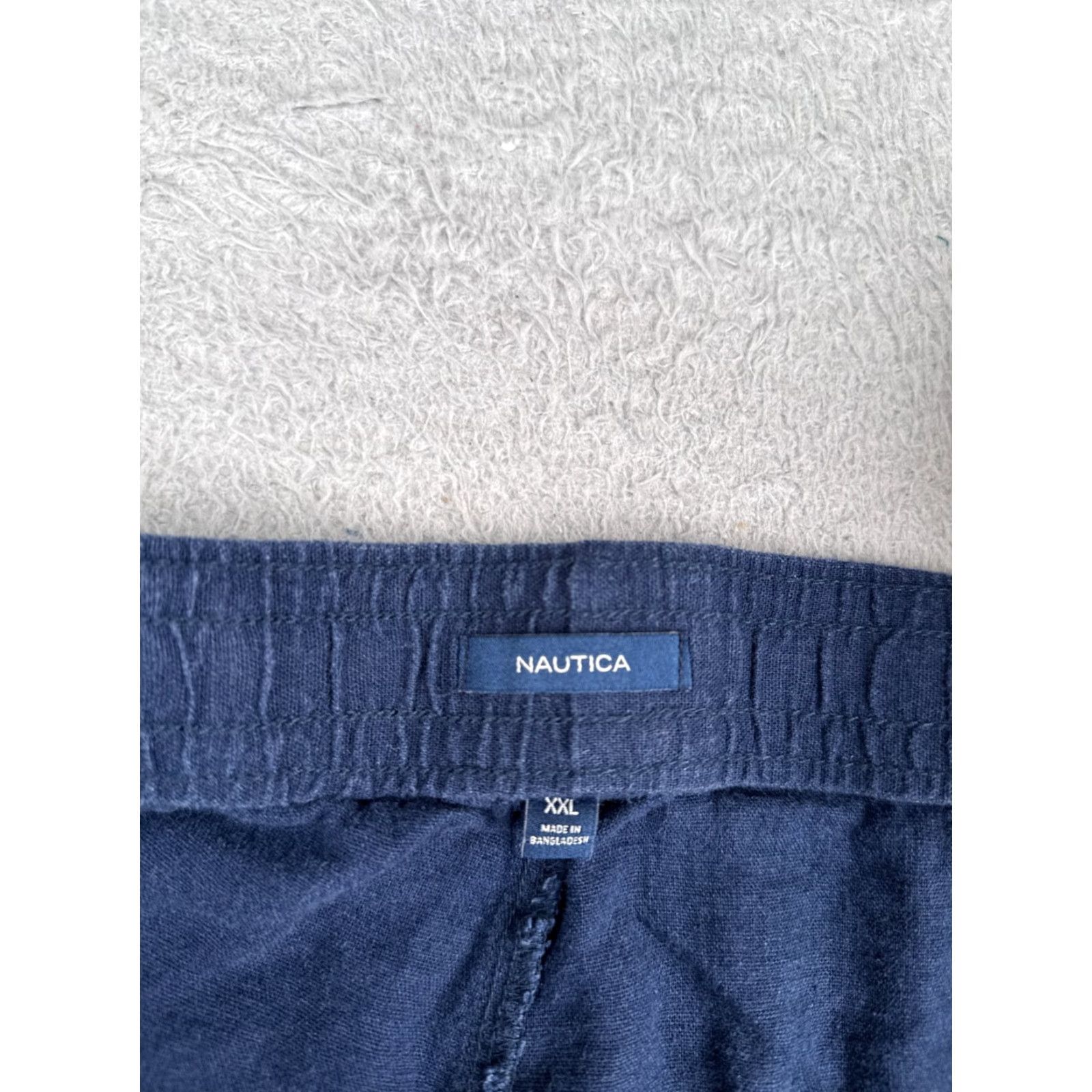Nautica Nautica Jeans Shorts Women 2XL Blue Linen Blend Pull On Stretch Size 40" / US 18 - 6 Thumbnail