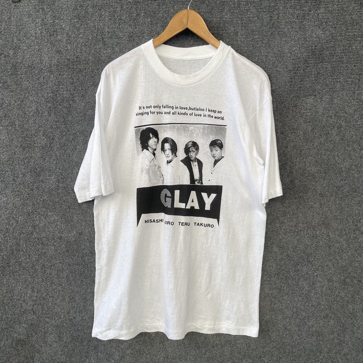 Band Tees × Vintage Vintage 1990s GLAY Japanese Rock Band T Shirt Size US L / EU 52-54 / 3 - 1 Thumbnail