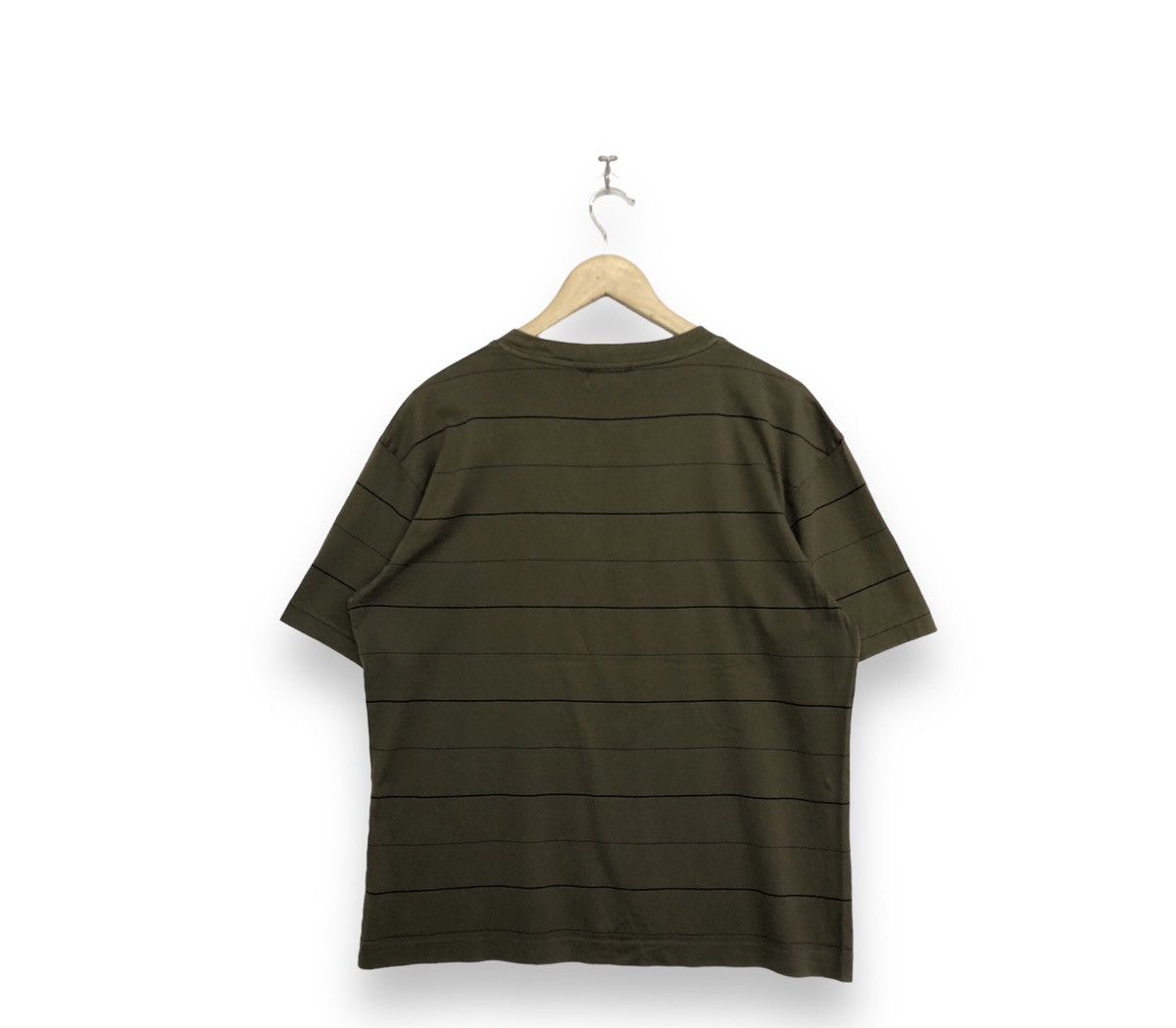 Margaret Howell Margaret Howell Olive Green Matelot Stripe Shirt Size US L / EU 52-54 / 3 - 2 Thumbnail