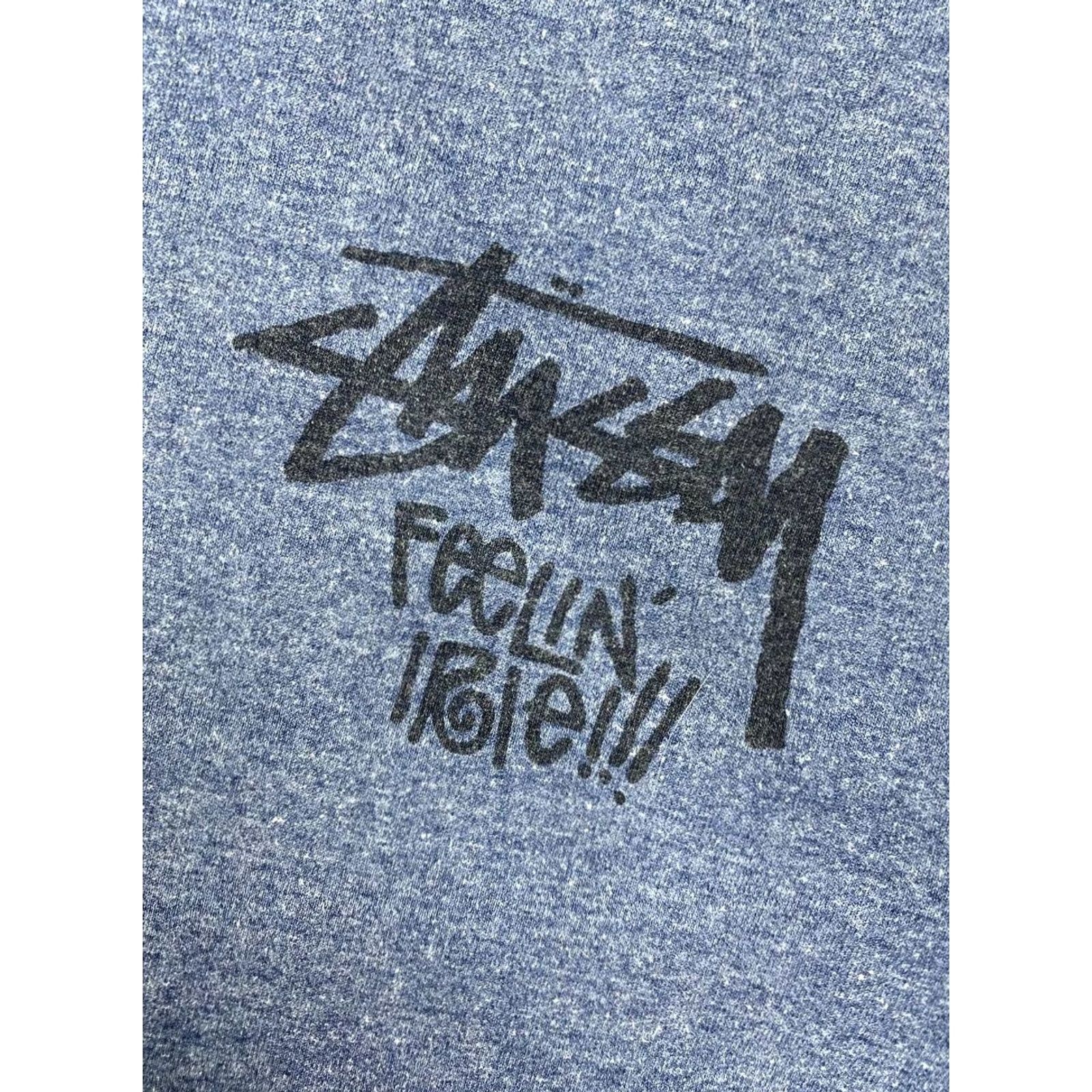 Vintage VINTAGE Stussy T-Shirt Men XL Blue 90s Size US XL / EU 56 / 4 - 7 Thumbnail