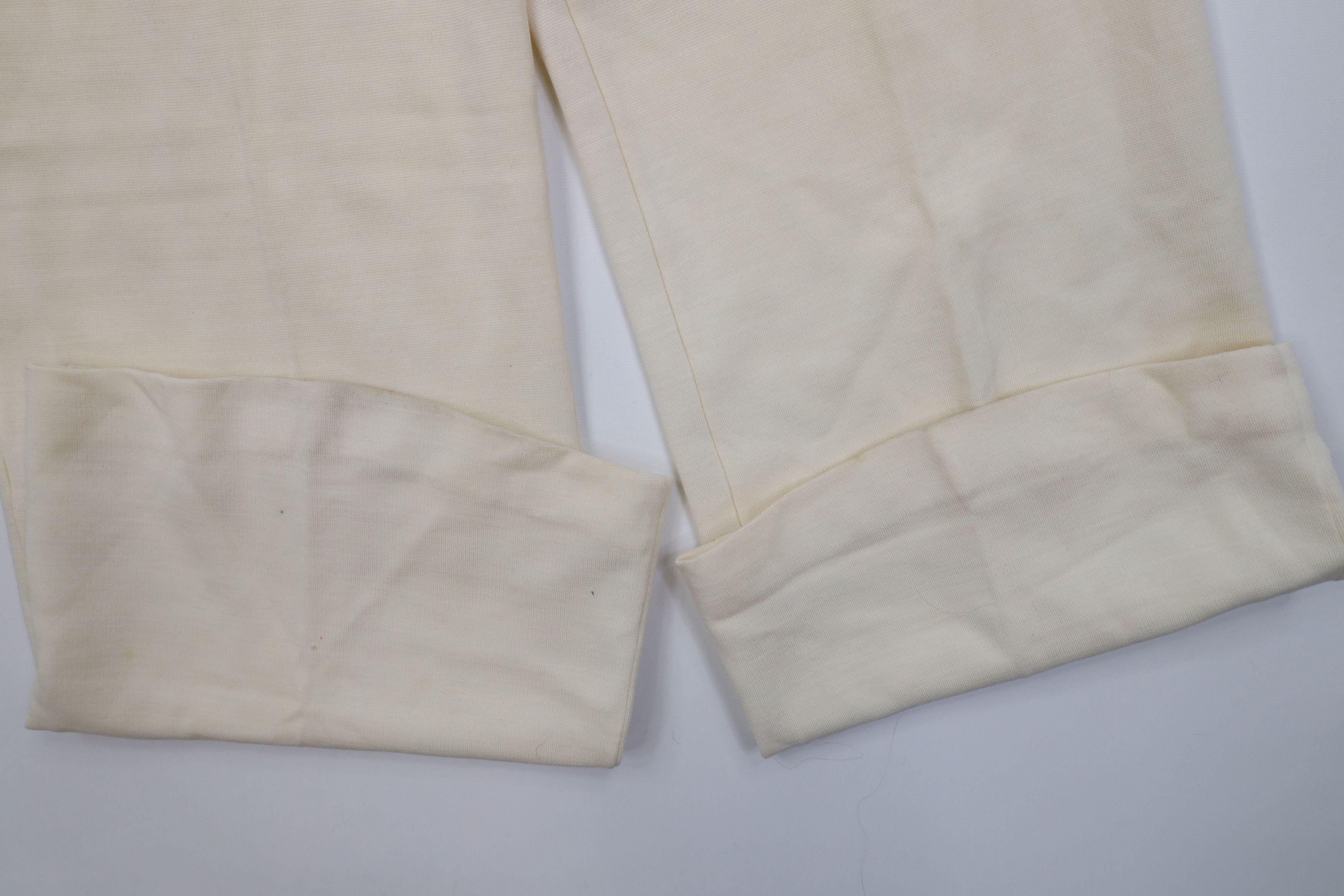 Vintage Vintage 70s Streetwear Wool Bell Bottoms Pants Cream USA Size 36" / US 14 / IT 50 - 6 Thumbnail