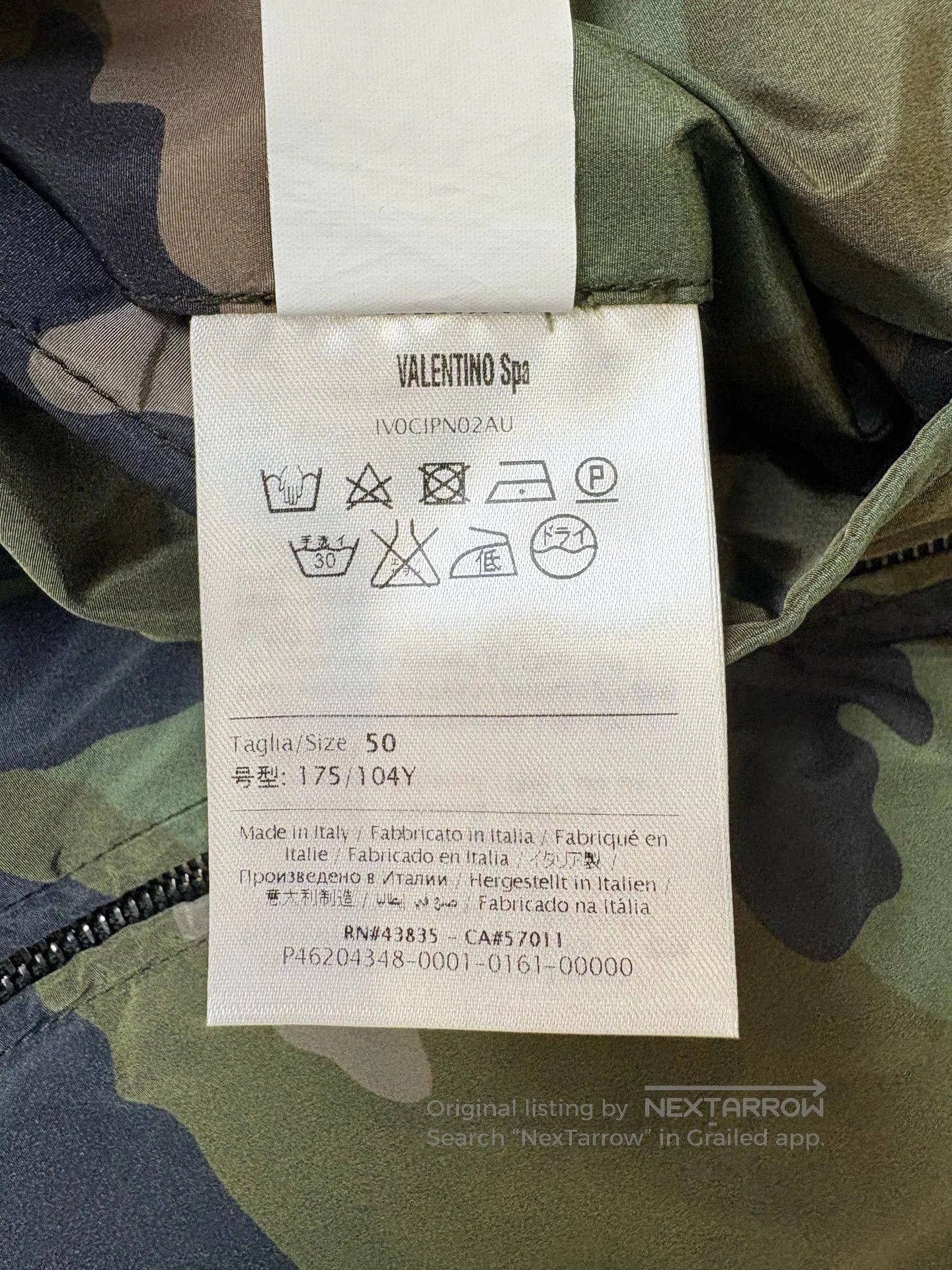 Valentino Valentino Camo Reversible Jacket. Size US M / EU 48-50 / 2 - 7 Thumbnail