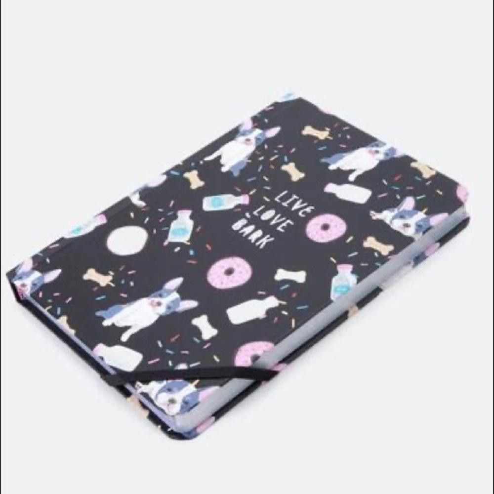 Designer Francesca's Black Live Love Bark Notebook Size ONE SIZE - 4 Thumbnail