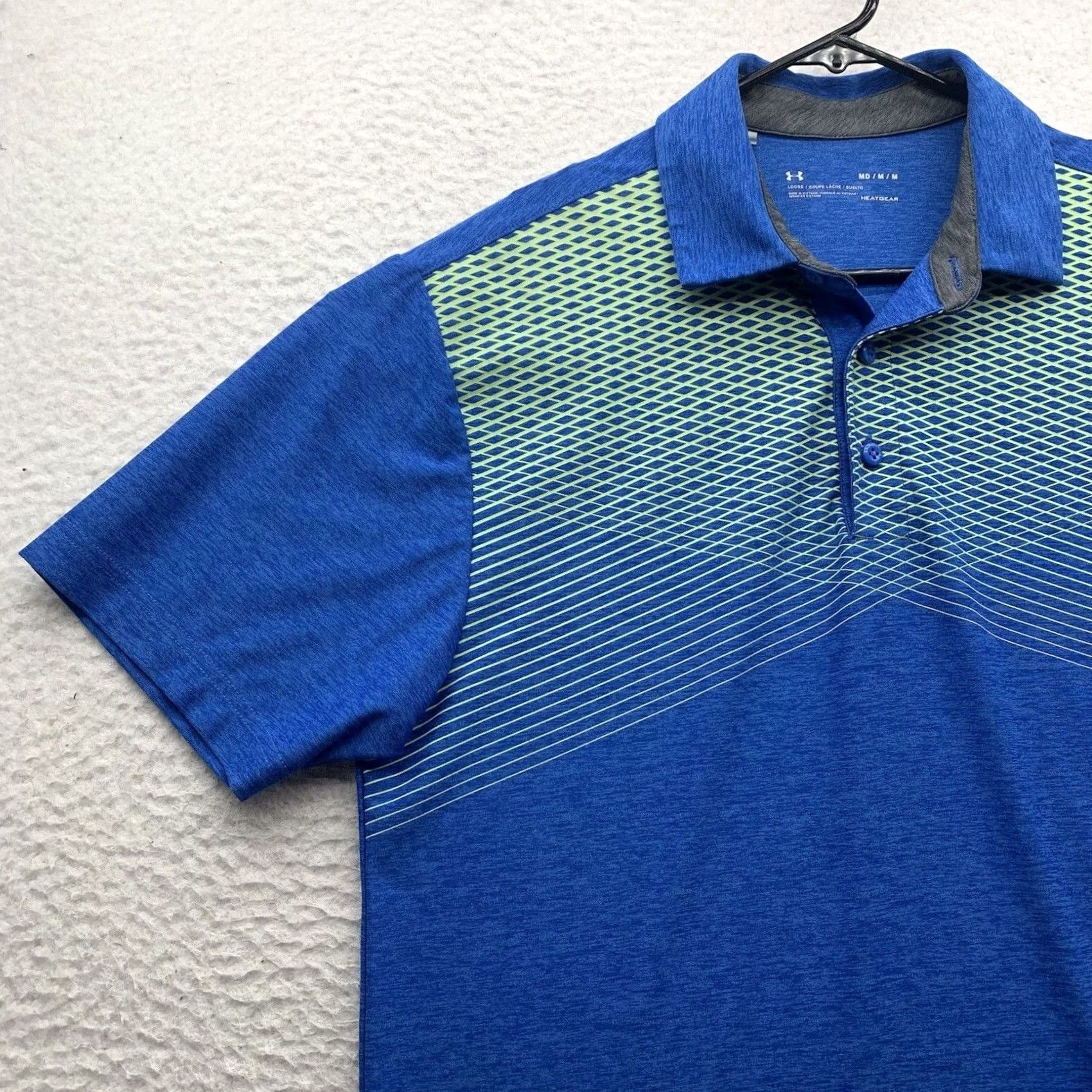 Under Armour Under Armour Polo Shirt Mens Medium M HeatGear Blue Golf Dad Size US M / EU 48-50 / 2 - 2 Thumbnail