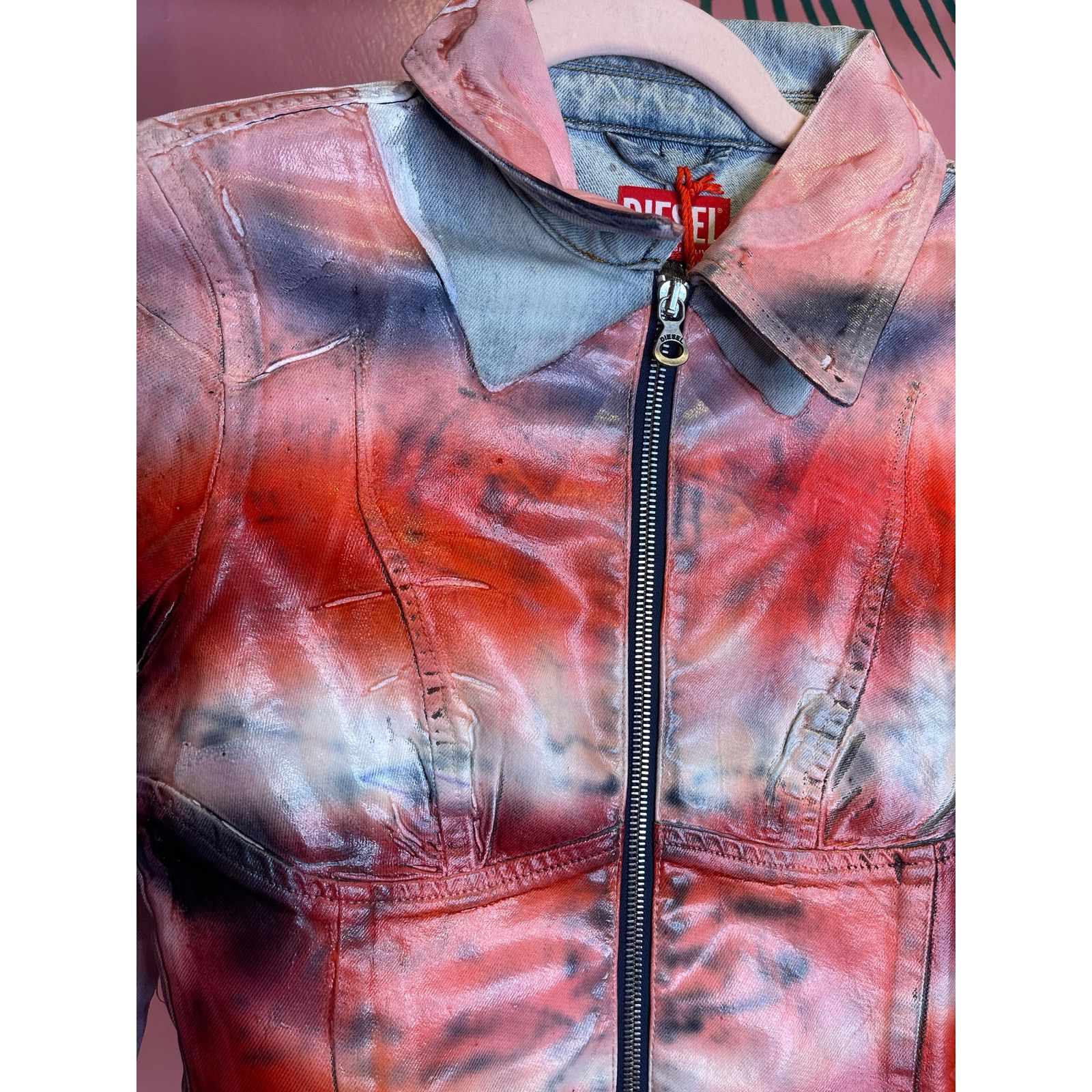 Diesel Diesel De-Smily-FSD Cropped Denim Jacket NWT Small Size S / US 4 / IT 40 - 6 Thumbnail