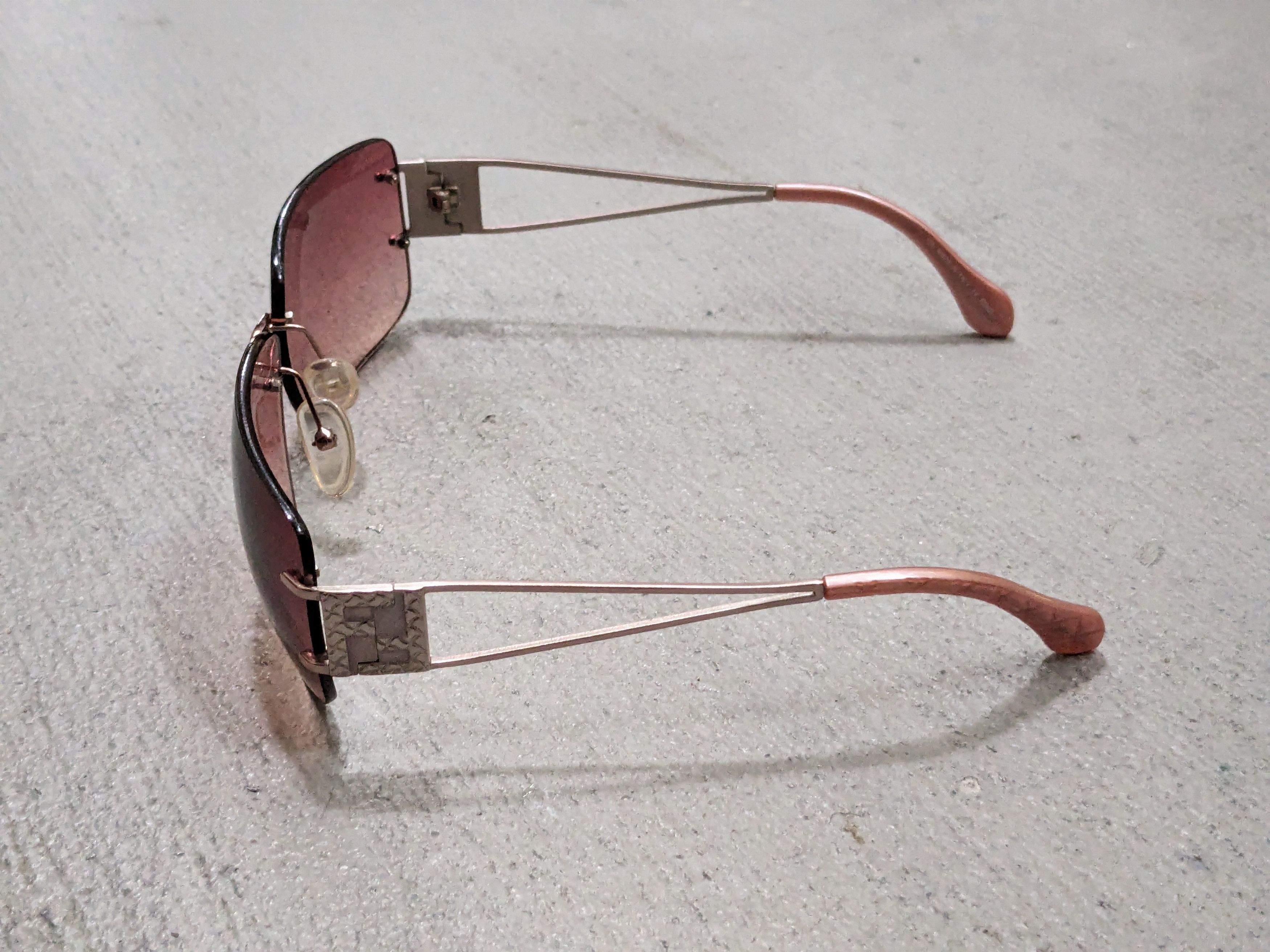 Fendi Fendi Sunglasses FS 416 Pink Gradient Rimless Frameless Size ONE SIZE - 7 Thumbnail