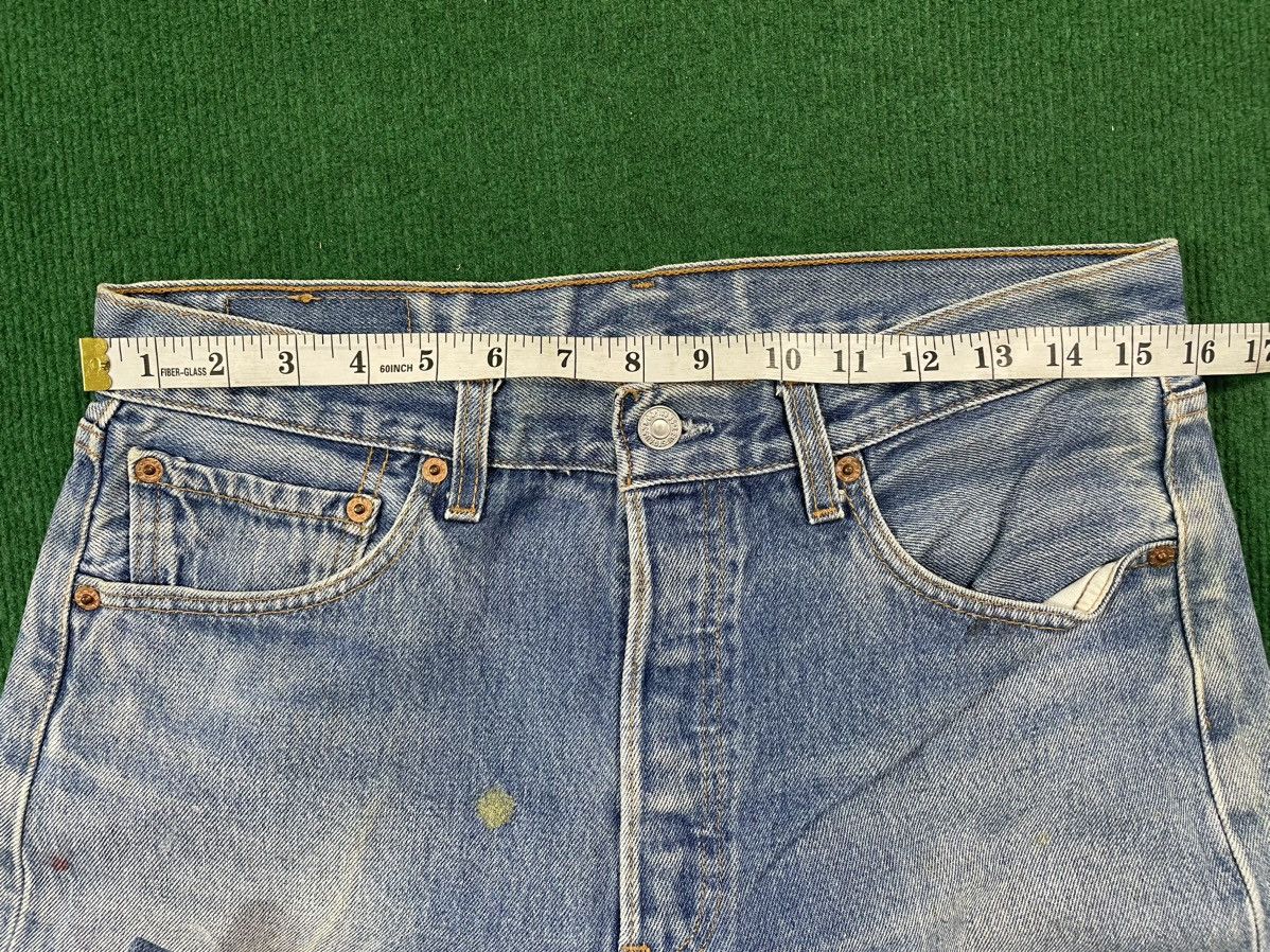 Levi's × Vintage Distressed Levis 501 with Paint Splatter Size US 32 / EU 48 - 9 Thumbnail