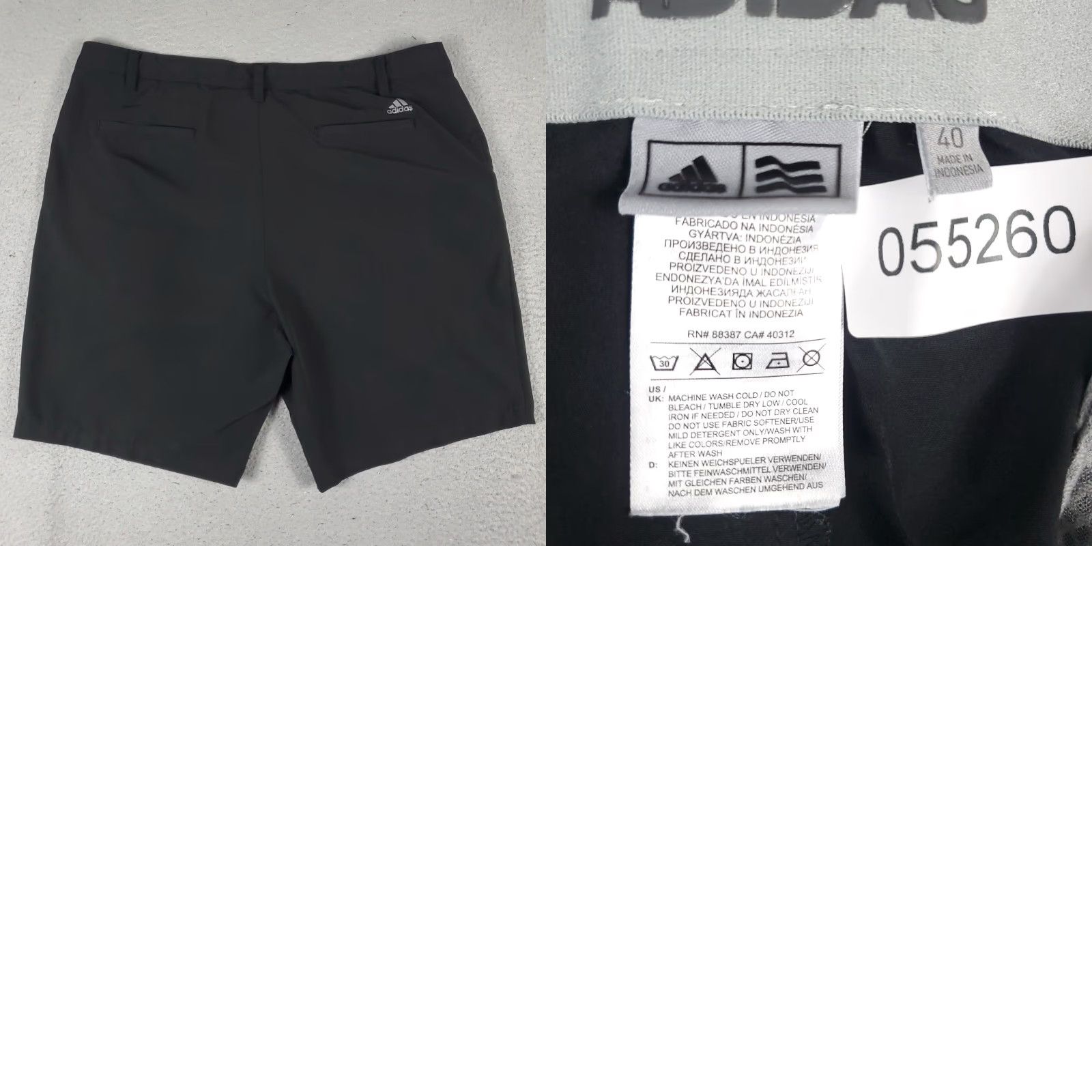 Adidas Adidas Shorts Mens Size 40 Black Golf Casual Flat Front Chino Slash Pockets Logo Zip Front Knit Polyester Regular 40 Men Black Adidas Shorts Size US 40 / EU 56 - 8 Thumbnail