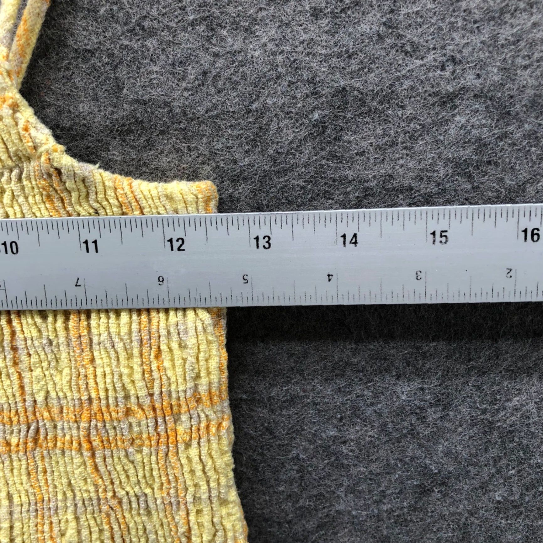 Zara Zara Cropped Cami Top Womens M Yellow Plaid Fringe Hem Smocked Spaghetti Strap Tank Cropped Bralette Slim Fit Vintage No? Size M / US 6-8 / IT 42-44 - 7 Thumbnail