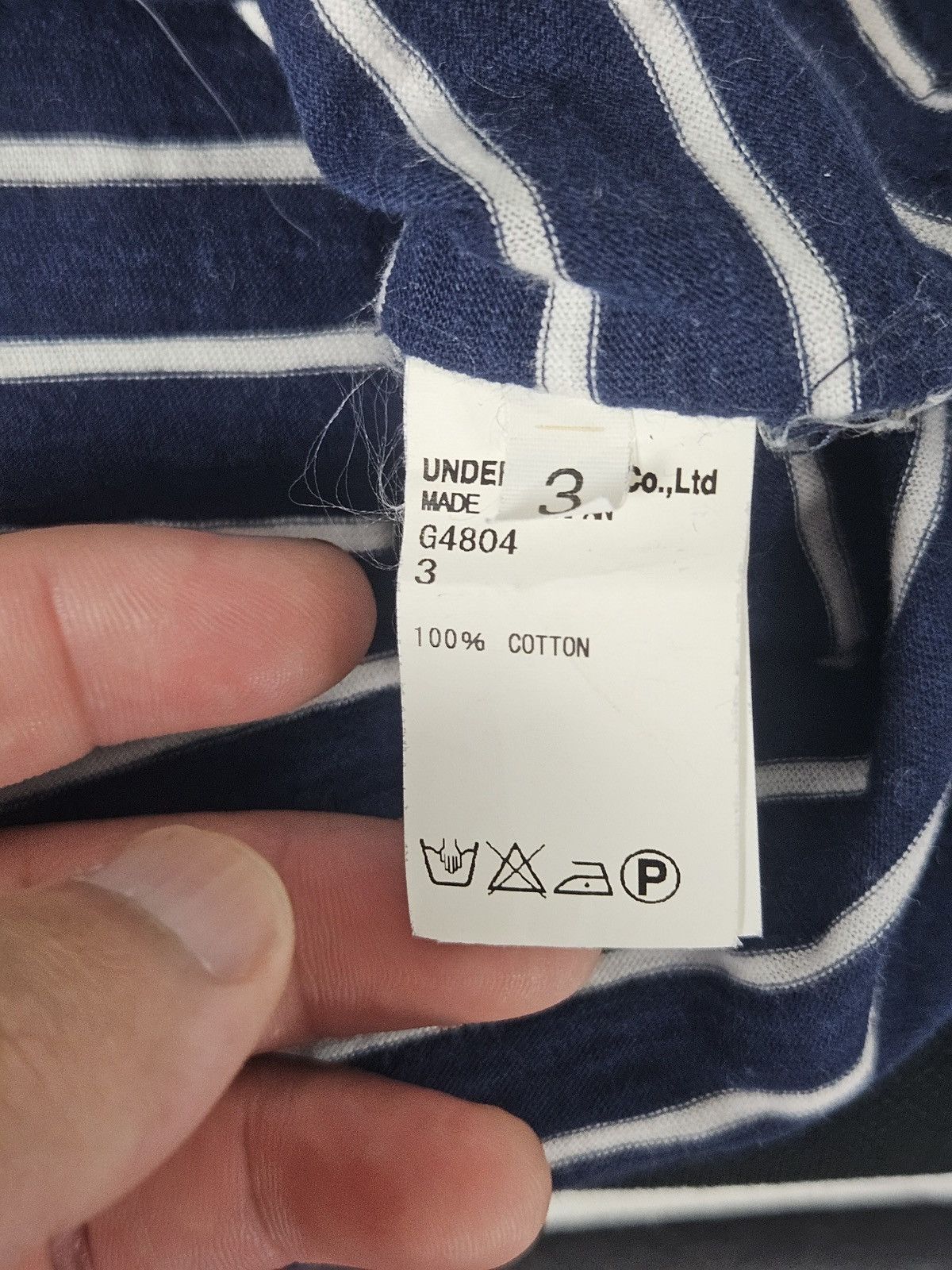 Undercover Undercover Undercoverism Underman stripe shirt Size US L / EU 52-54 / 3 - 6 Thumbnail
