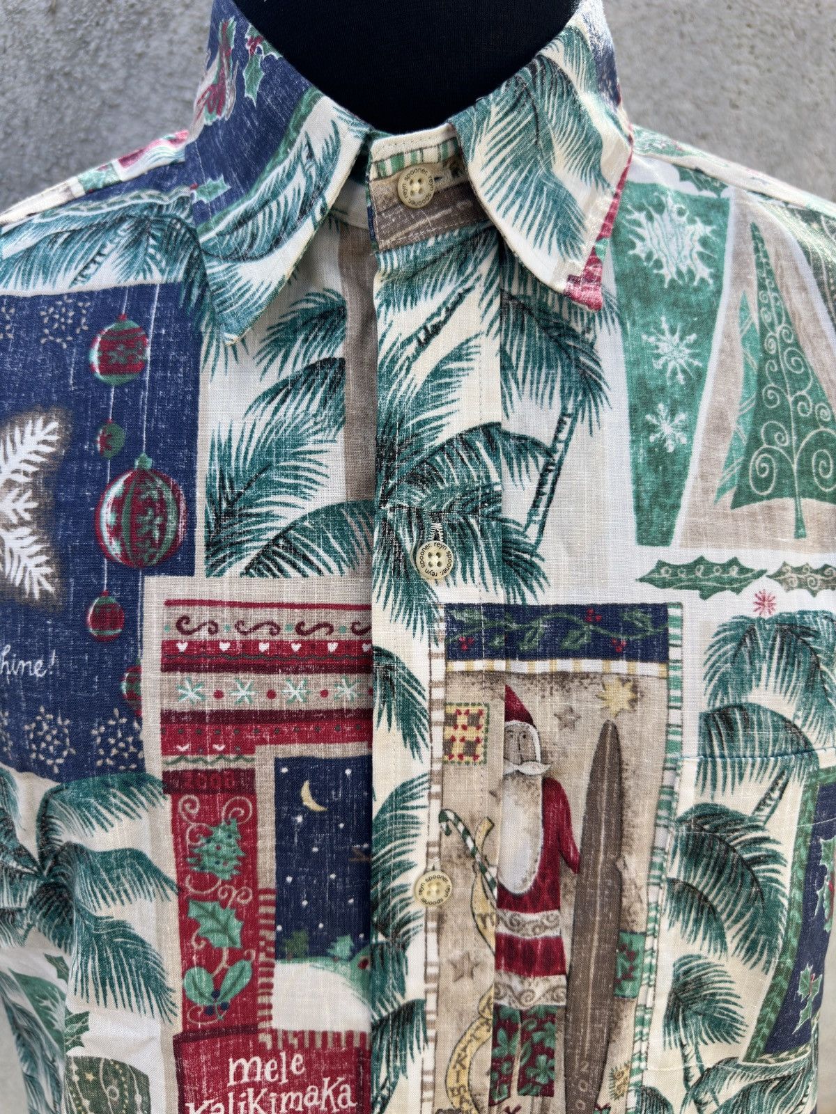 Reyn Spooner Reyn Spooner Vintage Mele Kalikimaka Christmas Shirt Men's M Size US M / EU 48-50 / 2 - 3 Thumbnail