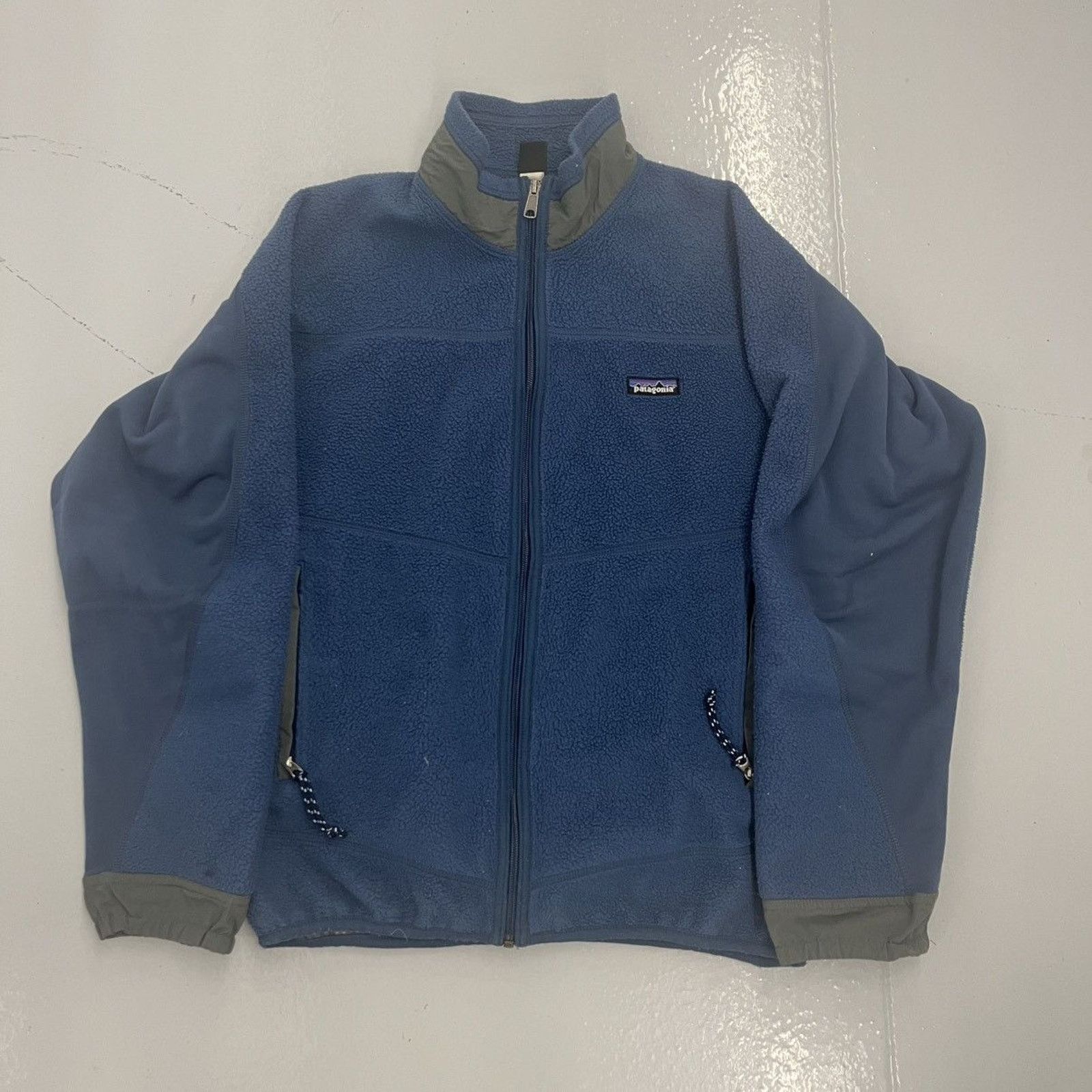Vintage 90s Patagonia Blue Full Zip Fleece Jacket