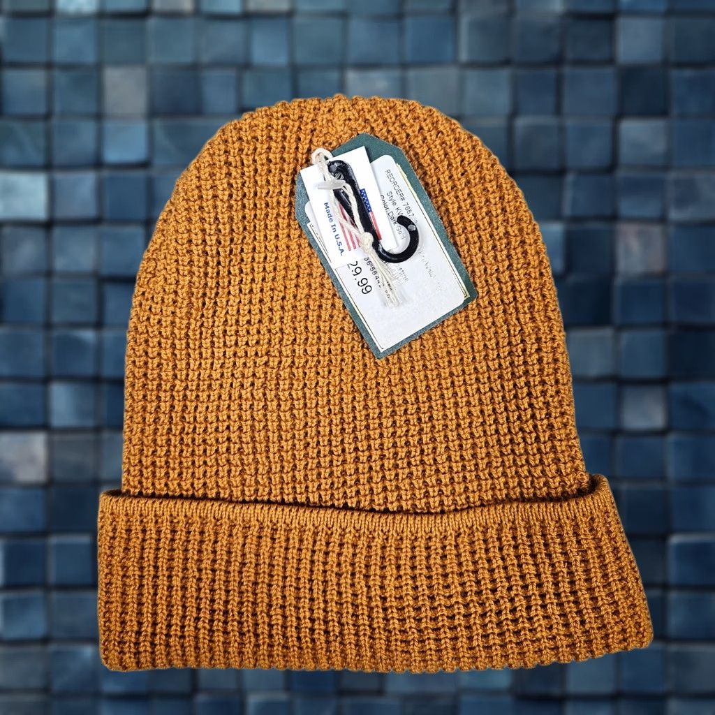 Swatch Legacy92 Waffle Knit Watch Cap Dark Gold Unisex Adult Hat One Size NEW Size ONE SIZE - 1 Thumbnail