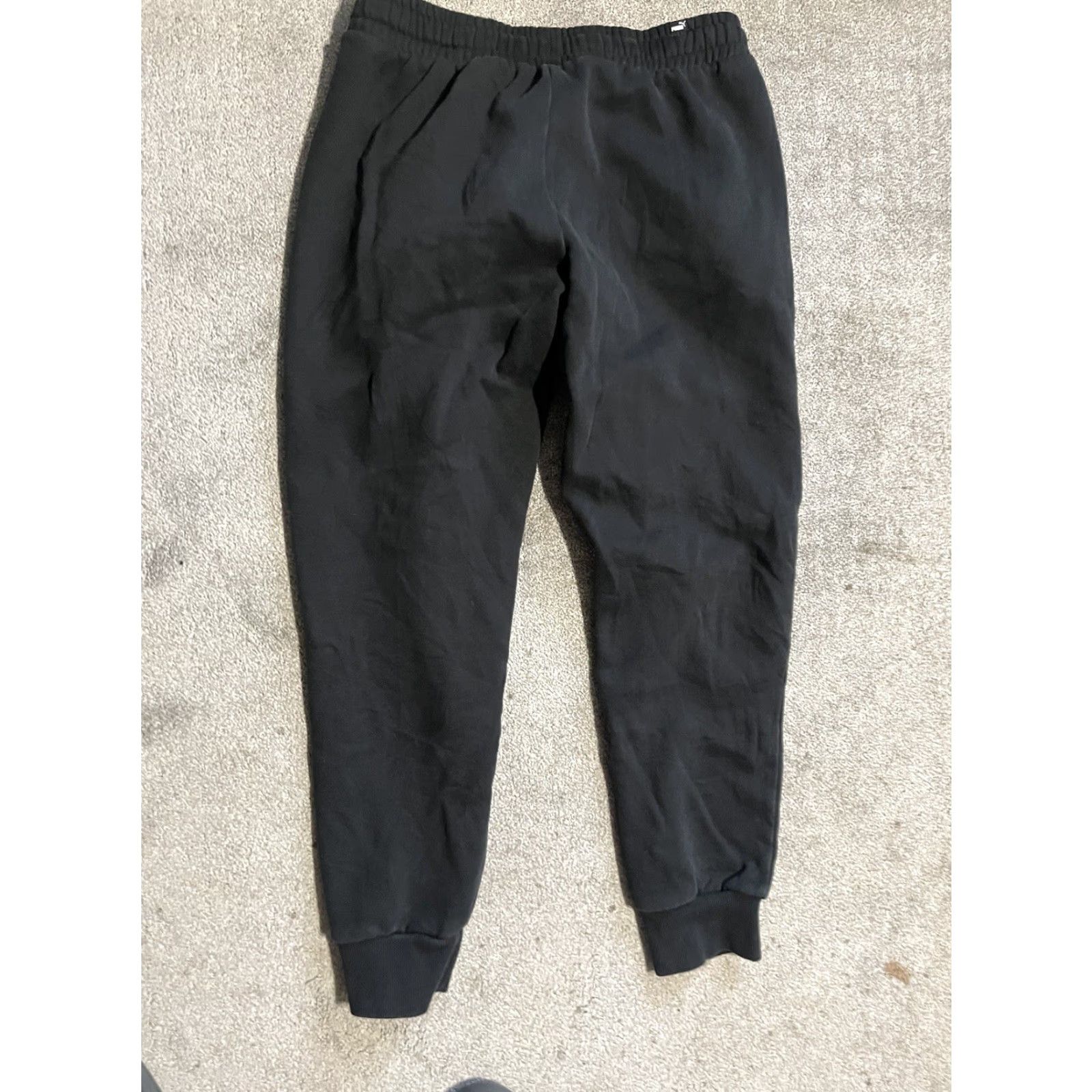 Puma PUMA Men's Black Cargo Jogger Sweatpants - M | 2 Pockets | Logo | Athletic Fit | Regular Inseam 29 in Size US 31 - 3 Thumbnail