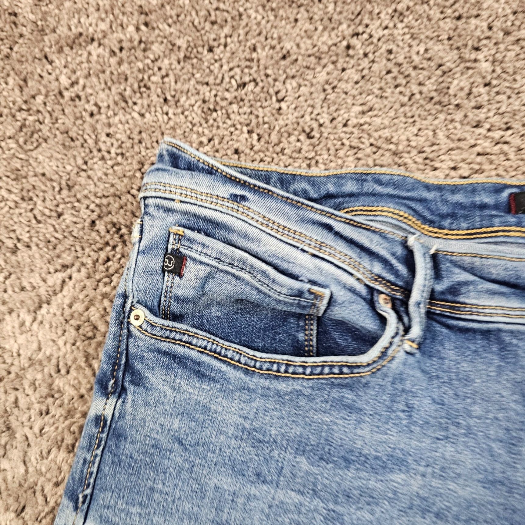 Vintage DEAR JOHN Jeans Women 32 Bootcut Mid Rise Stretch Light Wash Blue 33x32 Size 33" - 3 Thumbnail