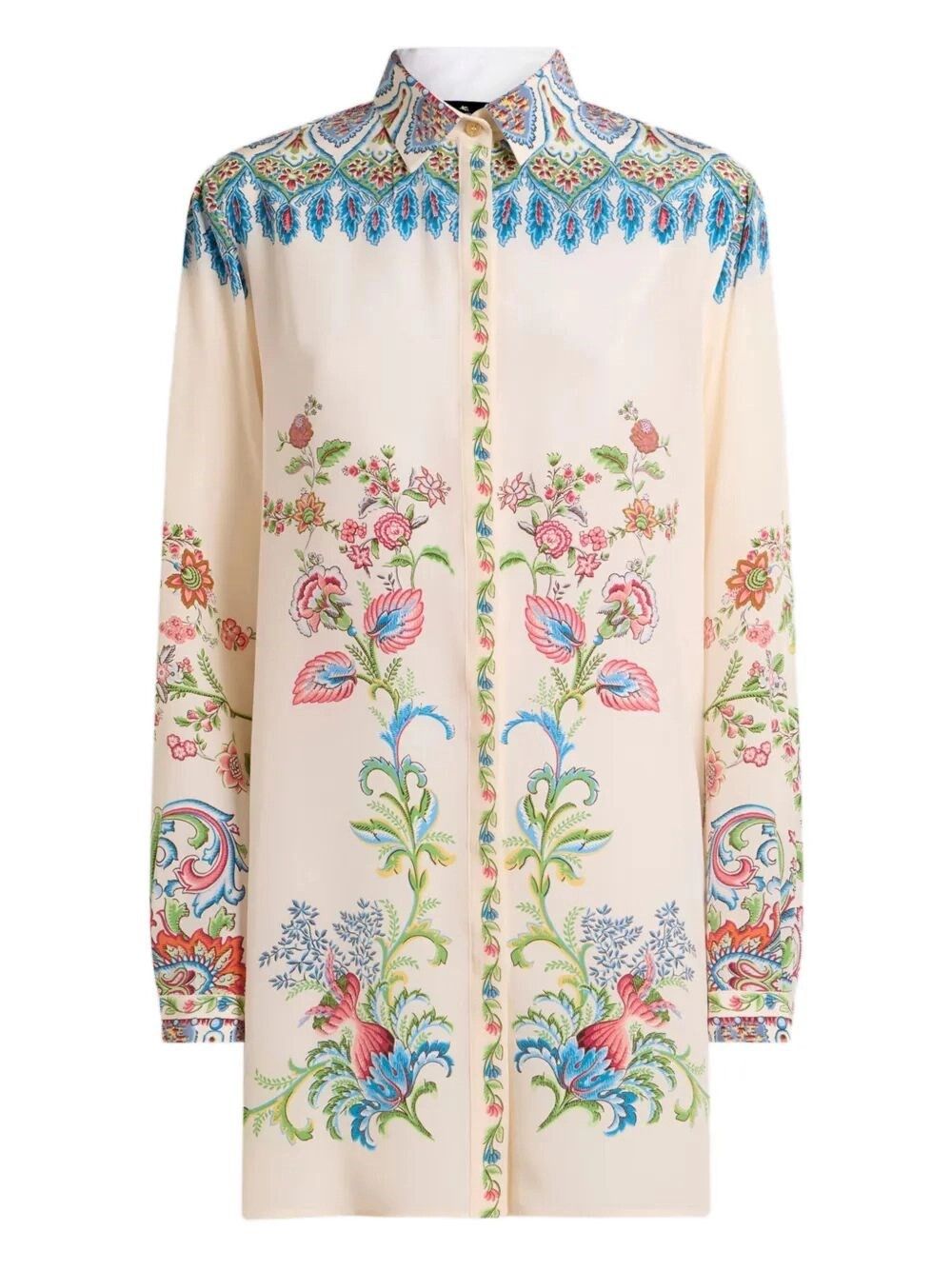 Etro Long Shirt With Side Vents Size L / US 10 / IT 46 - 1 Thumbnail