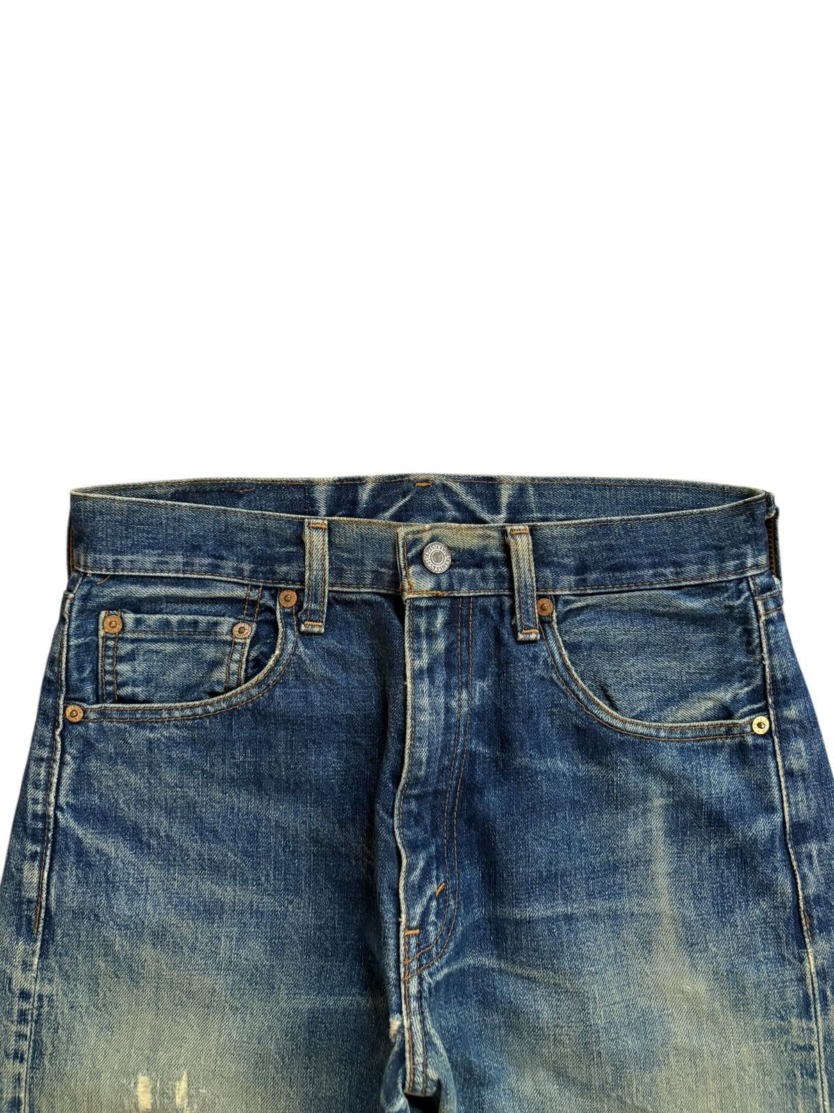Levi's Vintage 80s Levis 502 Big E Mud Wash Loose Selvedge Jeans Size US 29 - 5 Thumbnail