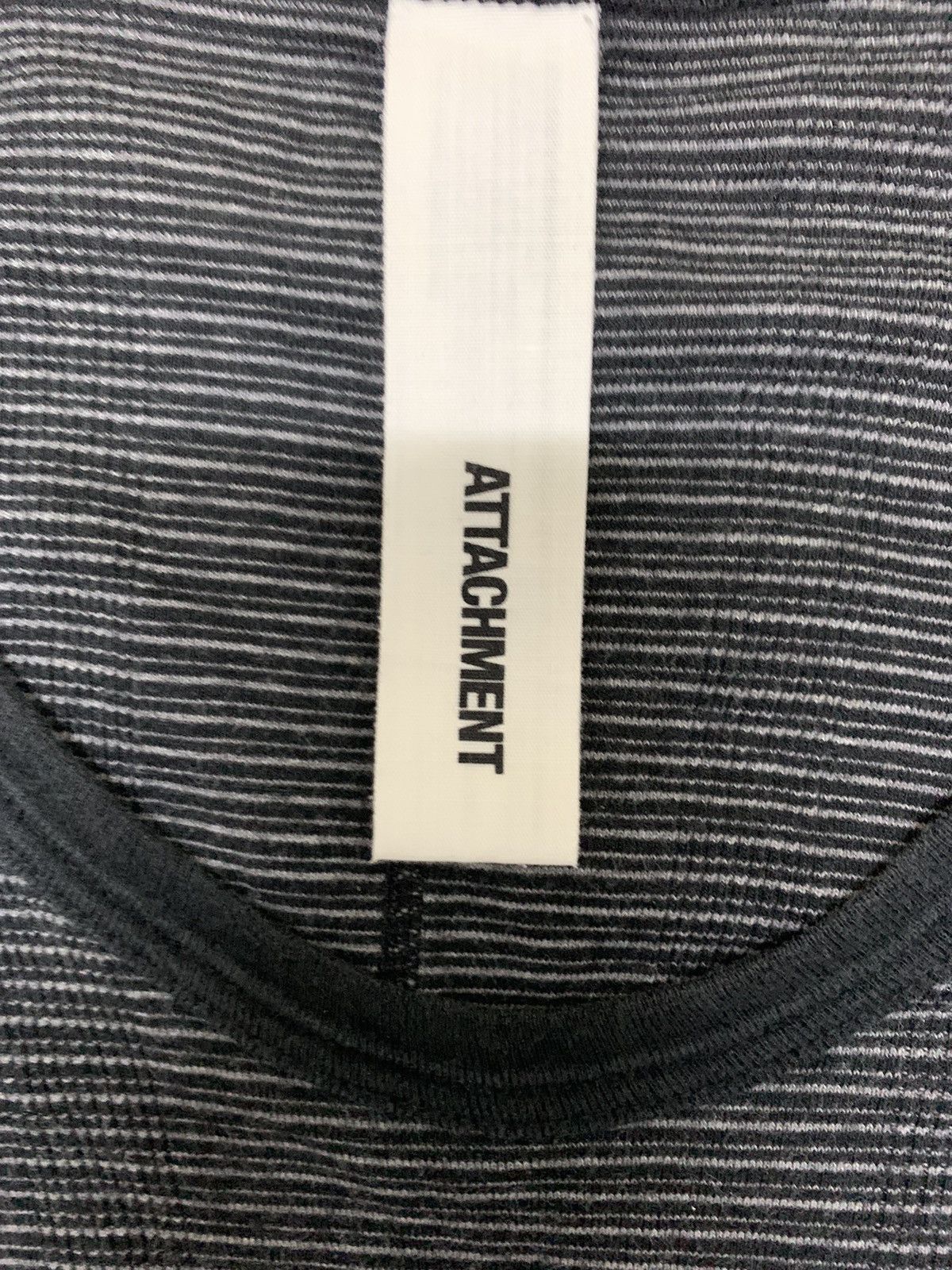 Attachment ATTACHMENT T-shirt/cut & sewn greyxblack(border) Size US XS / EU 42 / 0 - 7 Thumbnail