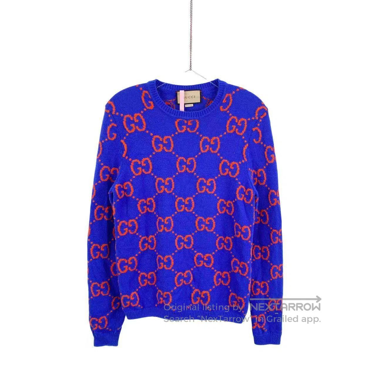 Gucci Guicci Double G full print color-blocking sweater| Size XS / US 0-2 / IT 36-38 - 1 Thumbnail