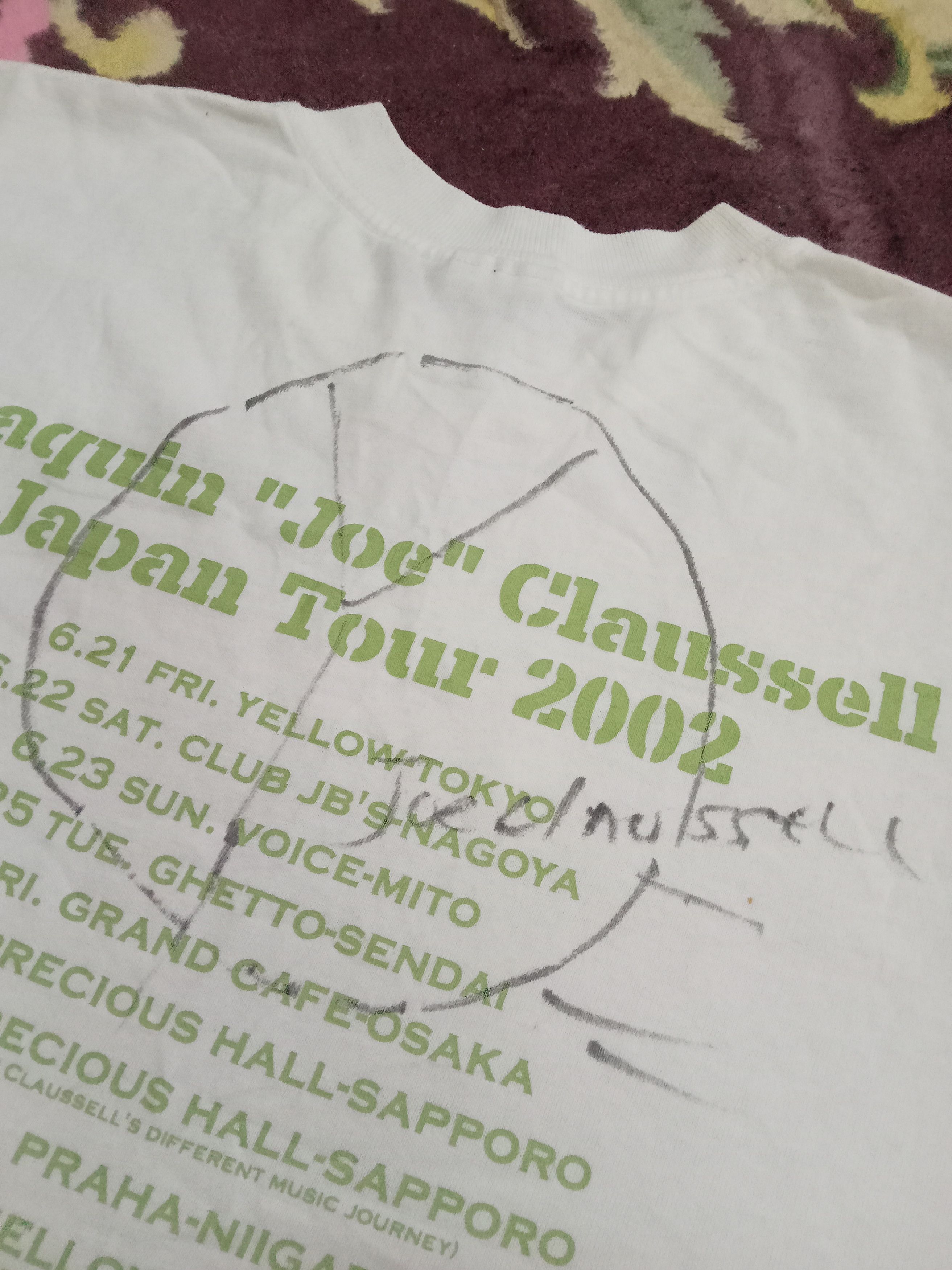 Anvil × Band Tees Joaquin Joe Claussell Japan Tour 2002 (with autograph) Size US L / EU 52-54 / 3 - 5 Thumbnail
