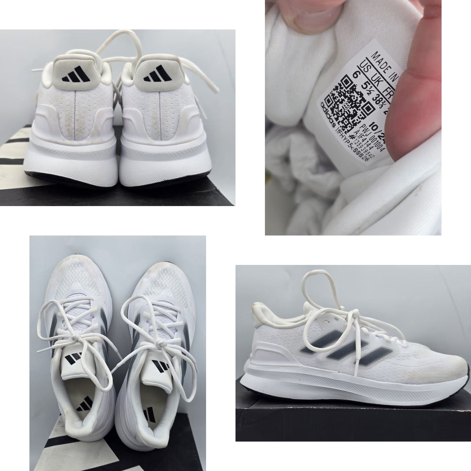 Adidas VINTAGE Adidas UltraRun 5 J Sneakers - Men's Size 6 - White - Athletic - Pre-Owned Size US 6 / EU 39 - 8 Thumbnail